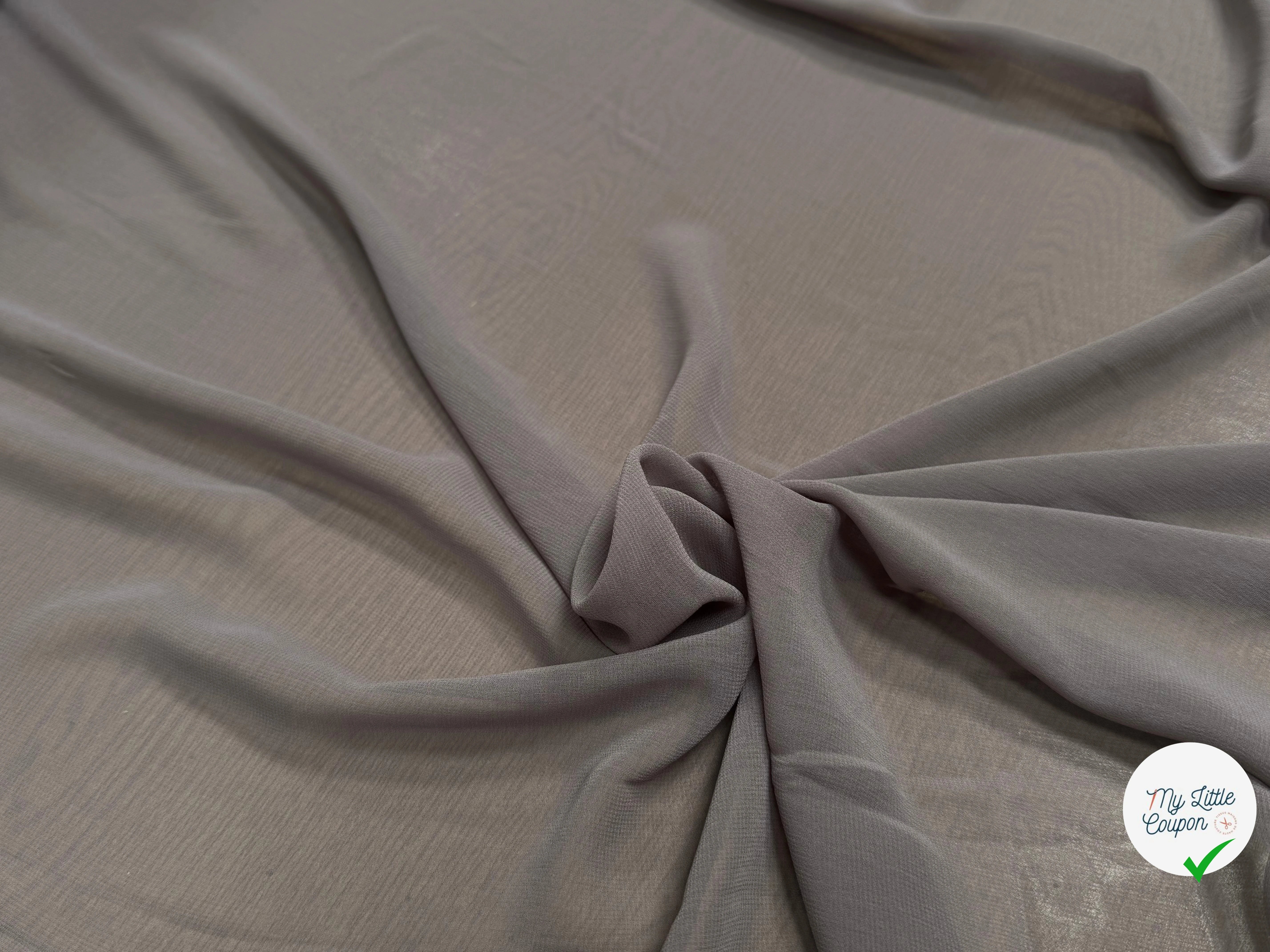 CREPE GEORGETTE FLUIDE SAND - My Little Coupon