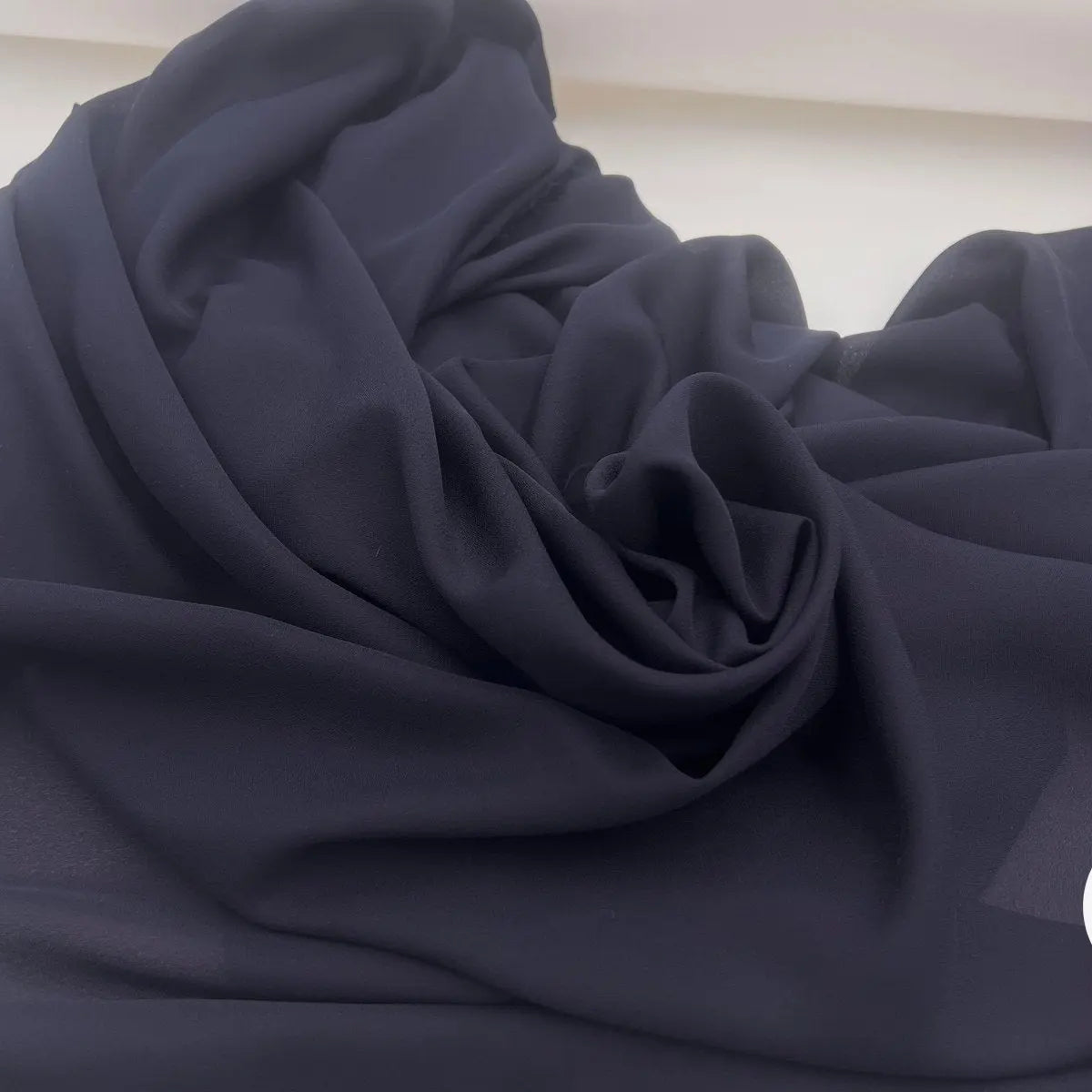 CRÊPE GEORGETTE MARINE - My Little Coupon - tissu - coudre