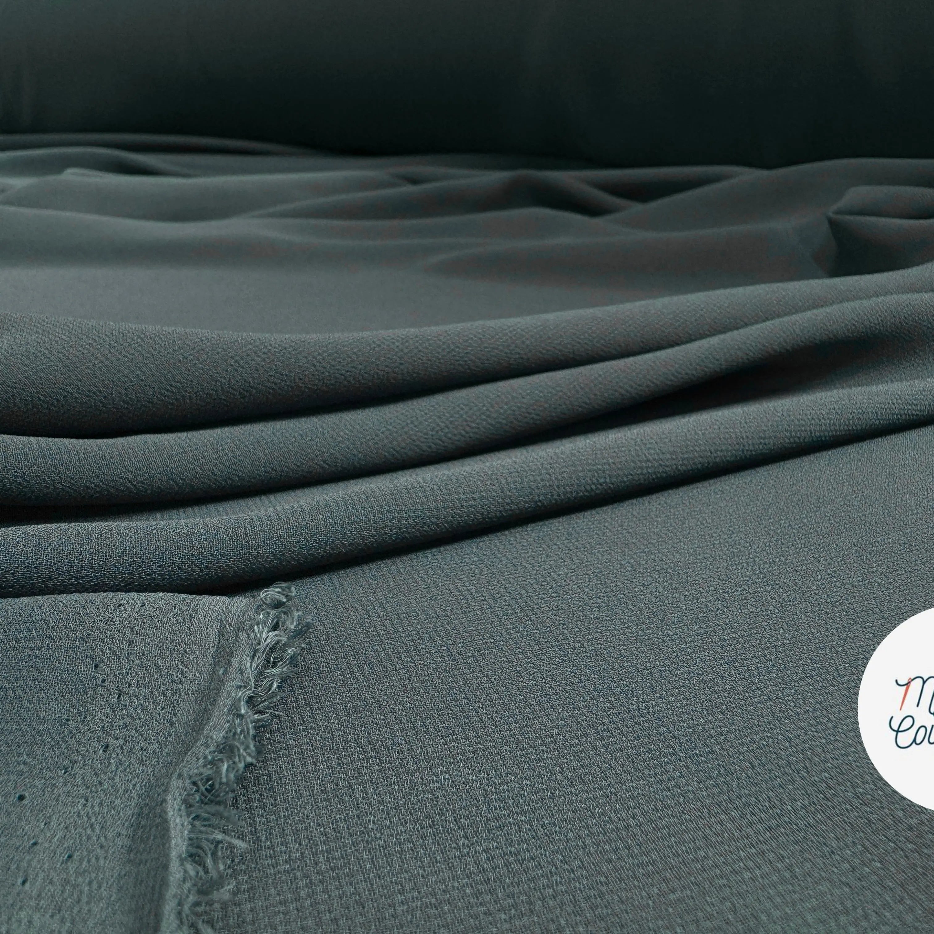 CRÊPE GEORGETTE POLYESTER VERT - My Little Coupon