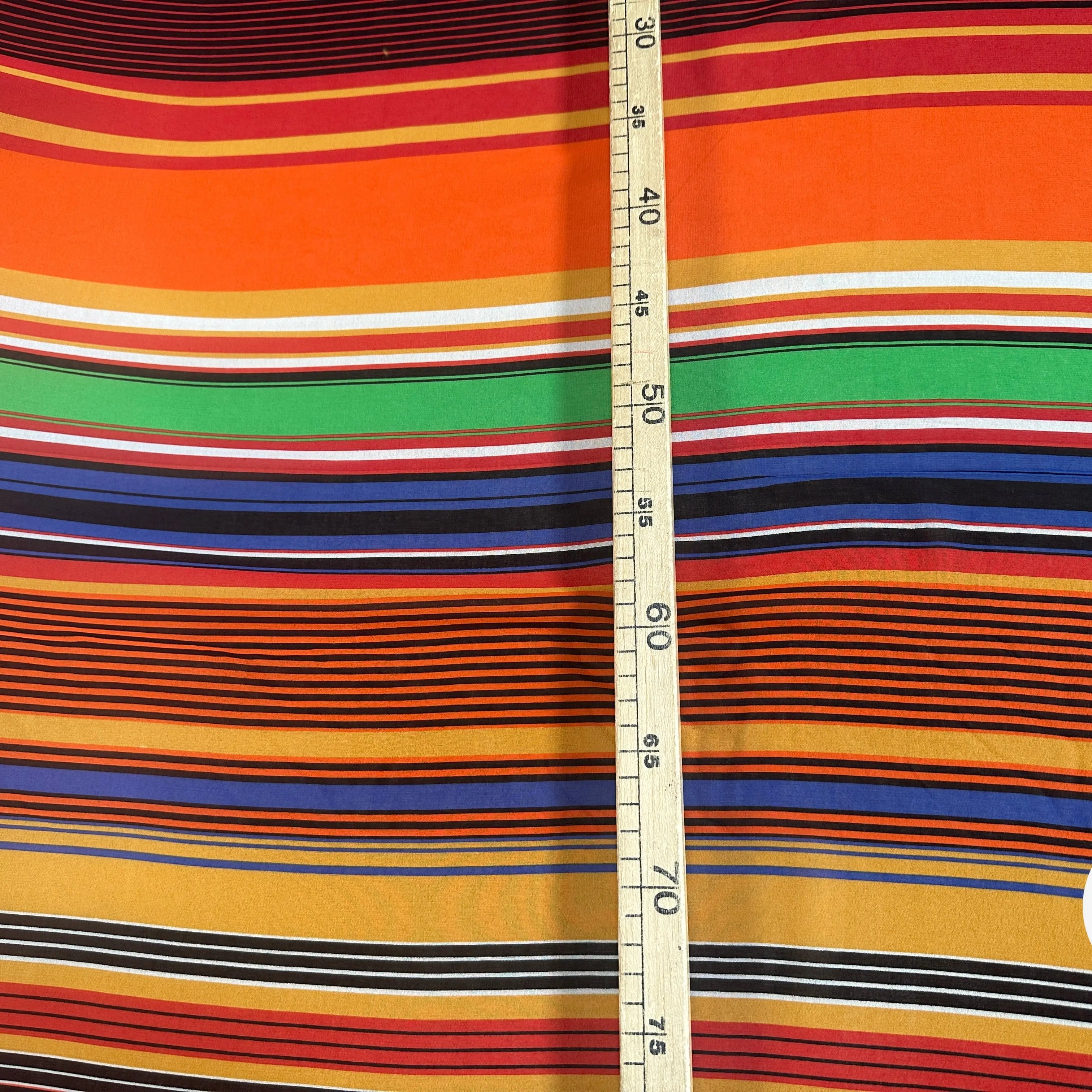 CREPE GEORGETTE STRIPES DE RAINBOW - My Little Coupon