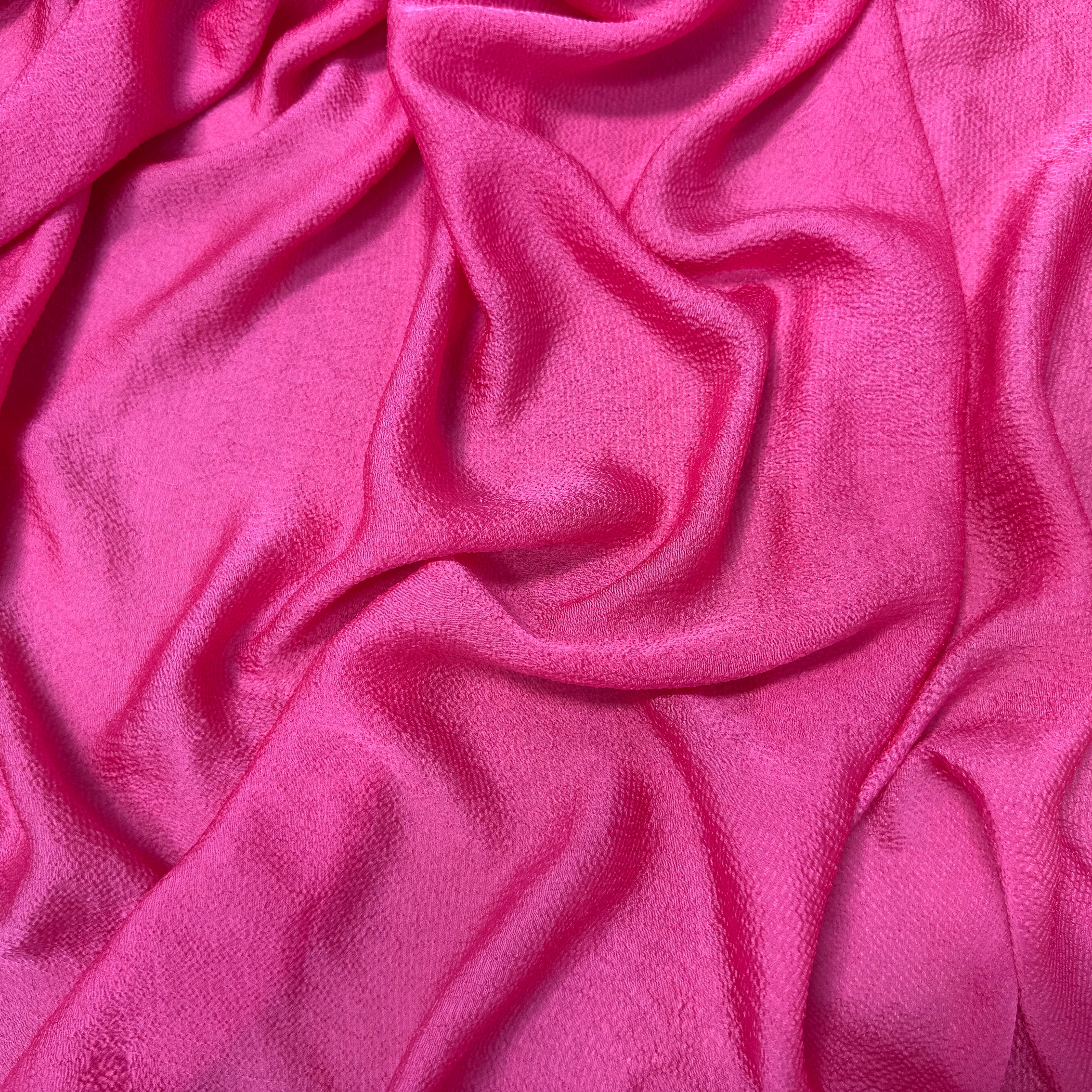 CREPE JAPONAIS GAUFFRÉ UNI ROSE - My Little Coupon