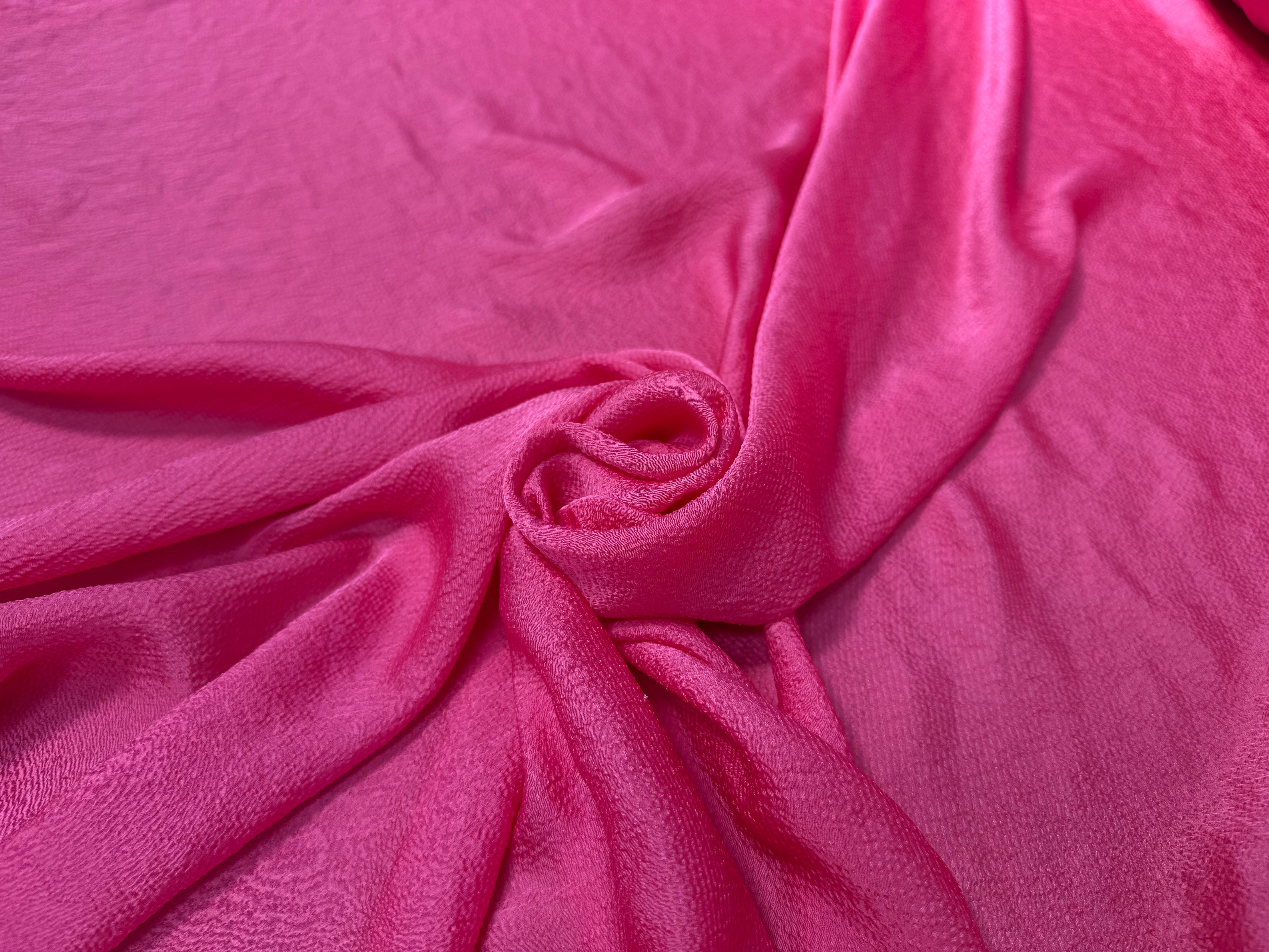 CREPE JAPONAIS GAUFFRÉ UNI ROSE - My Little Coupon