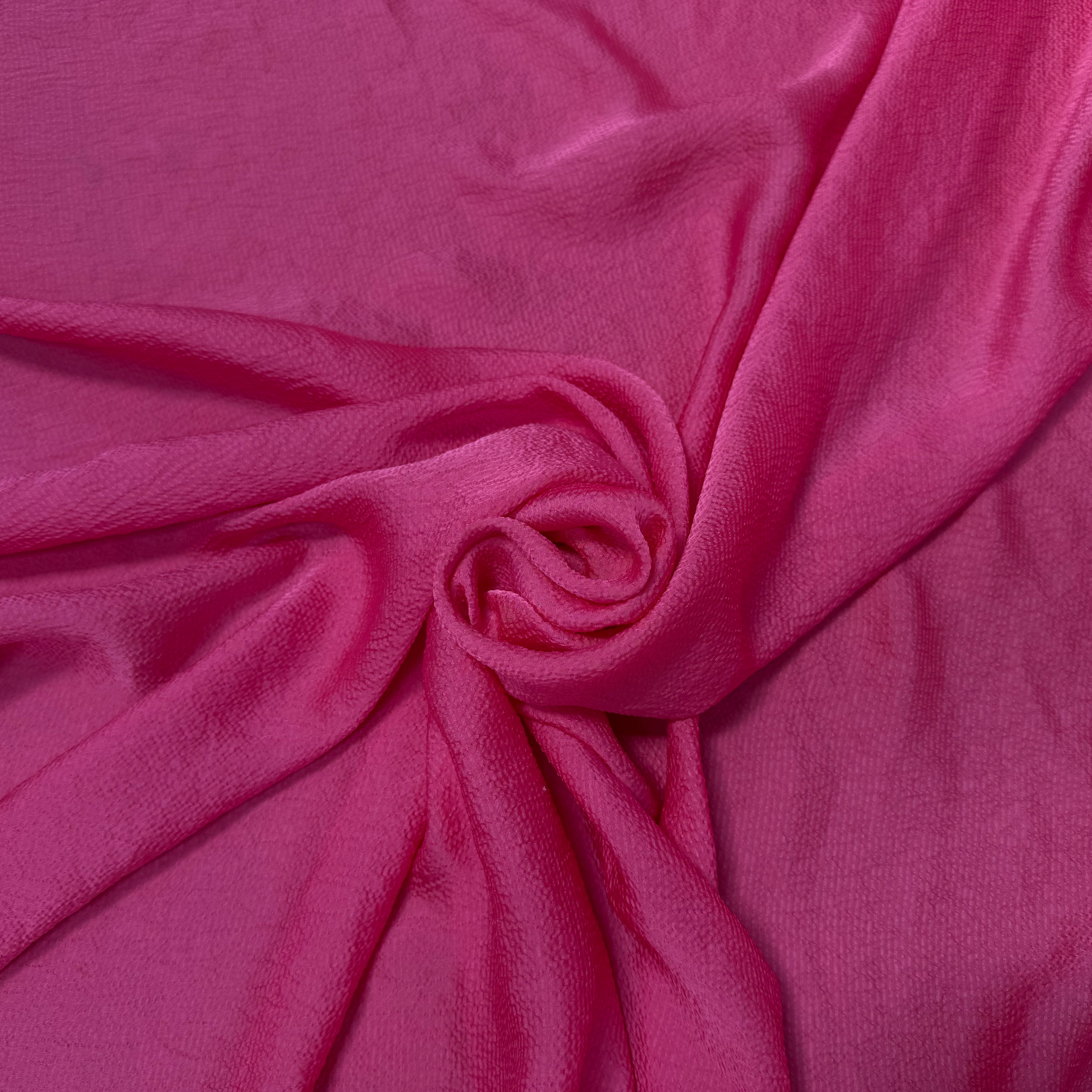 CREPE JAPONAIS GAUFFRÉ UNI ROSE - My Little Coupon