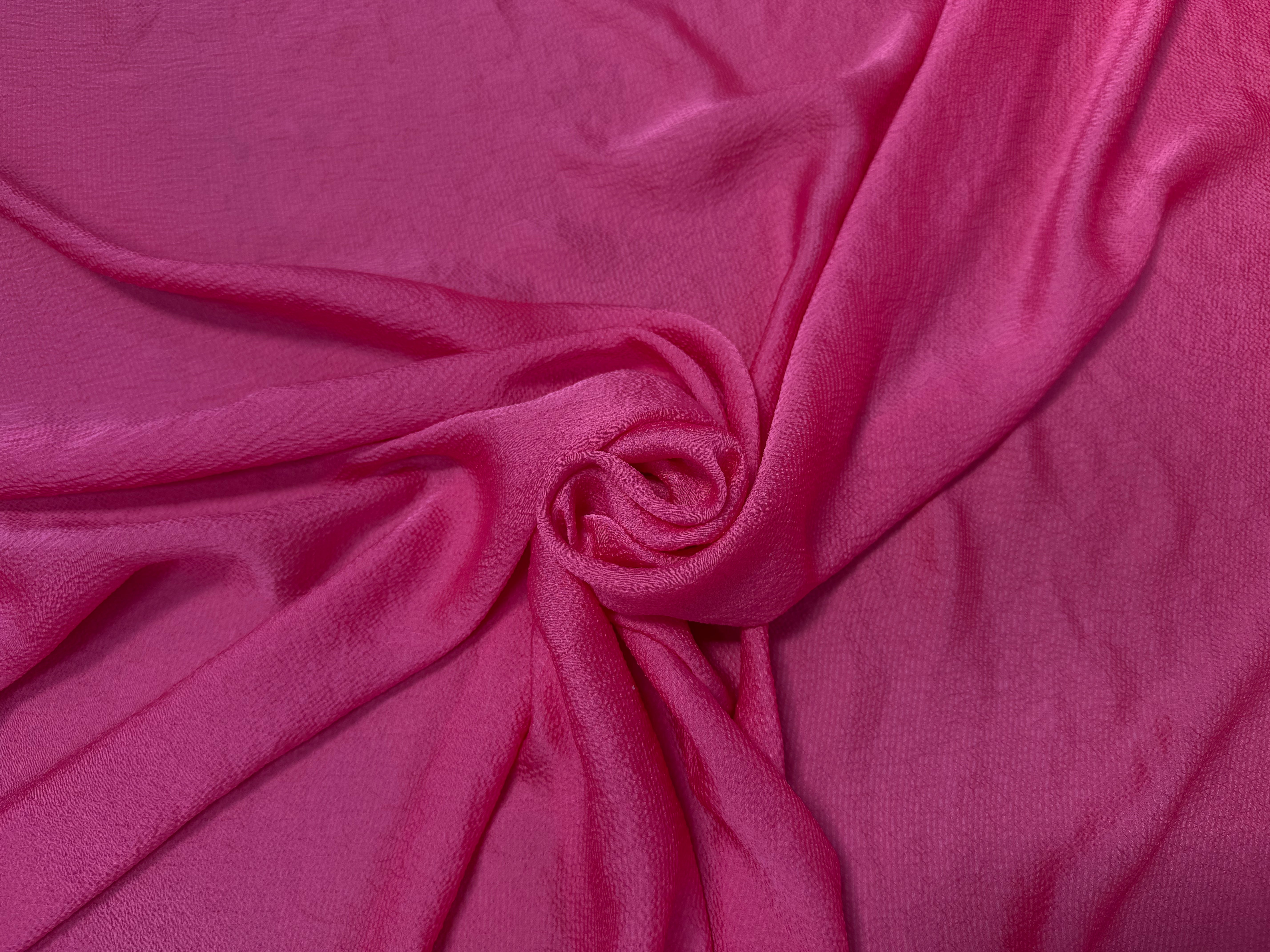 CREPE JAPONAIS GAUFFRÉ UNI ROSE - My Little Coupon