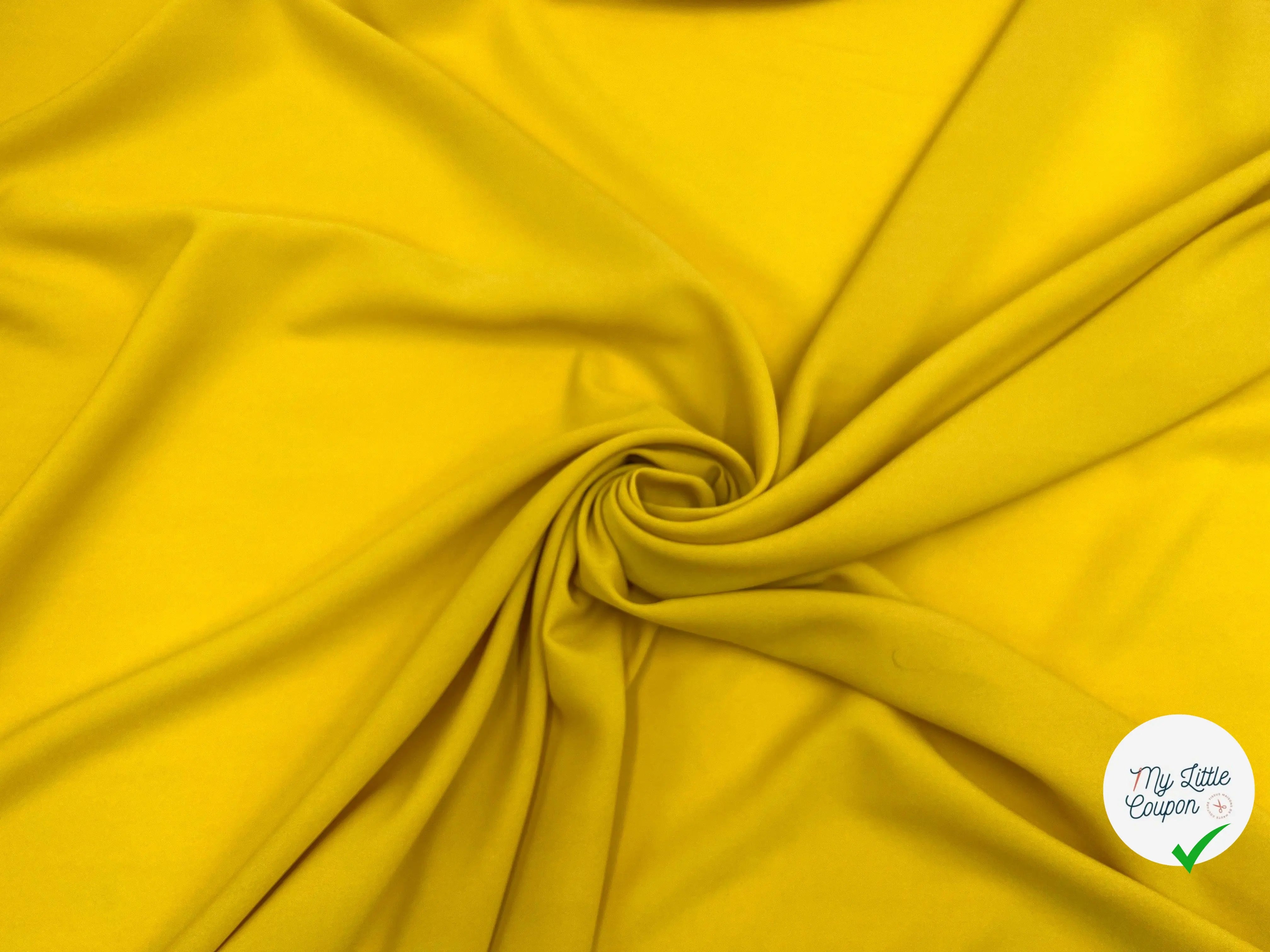 CRÊPE JAUNE MOUTARDE - My Little Coupon - tissu - coudre