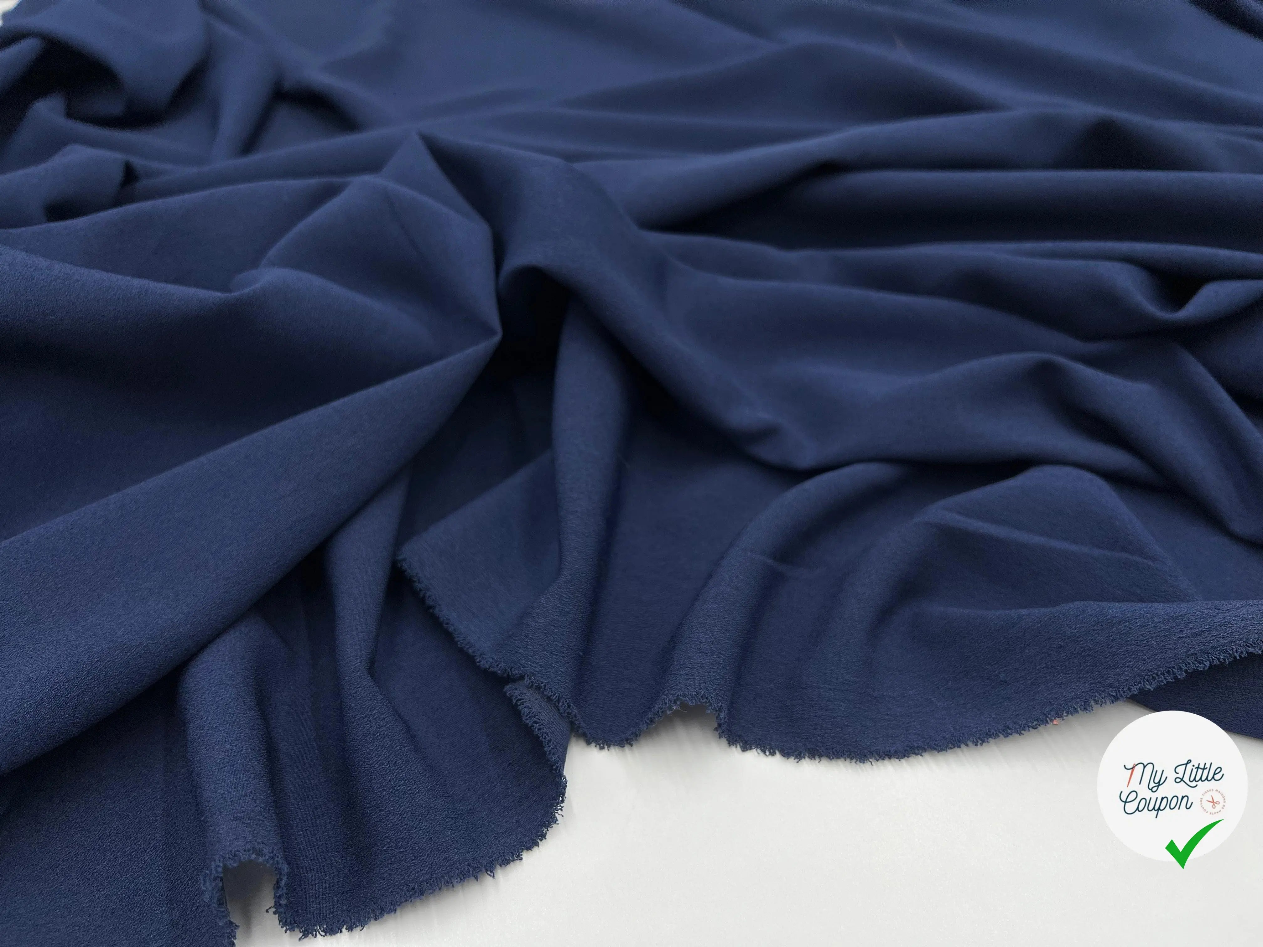 CRÊPE LÉGER NUIT MARINE - My Little Coupon - tissu - coudre