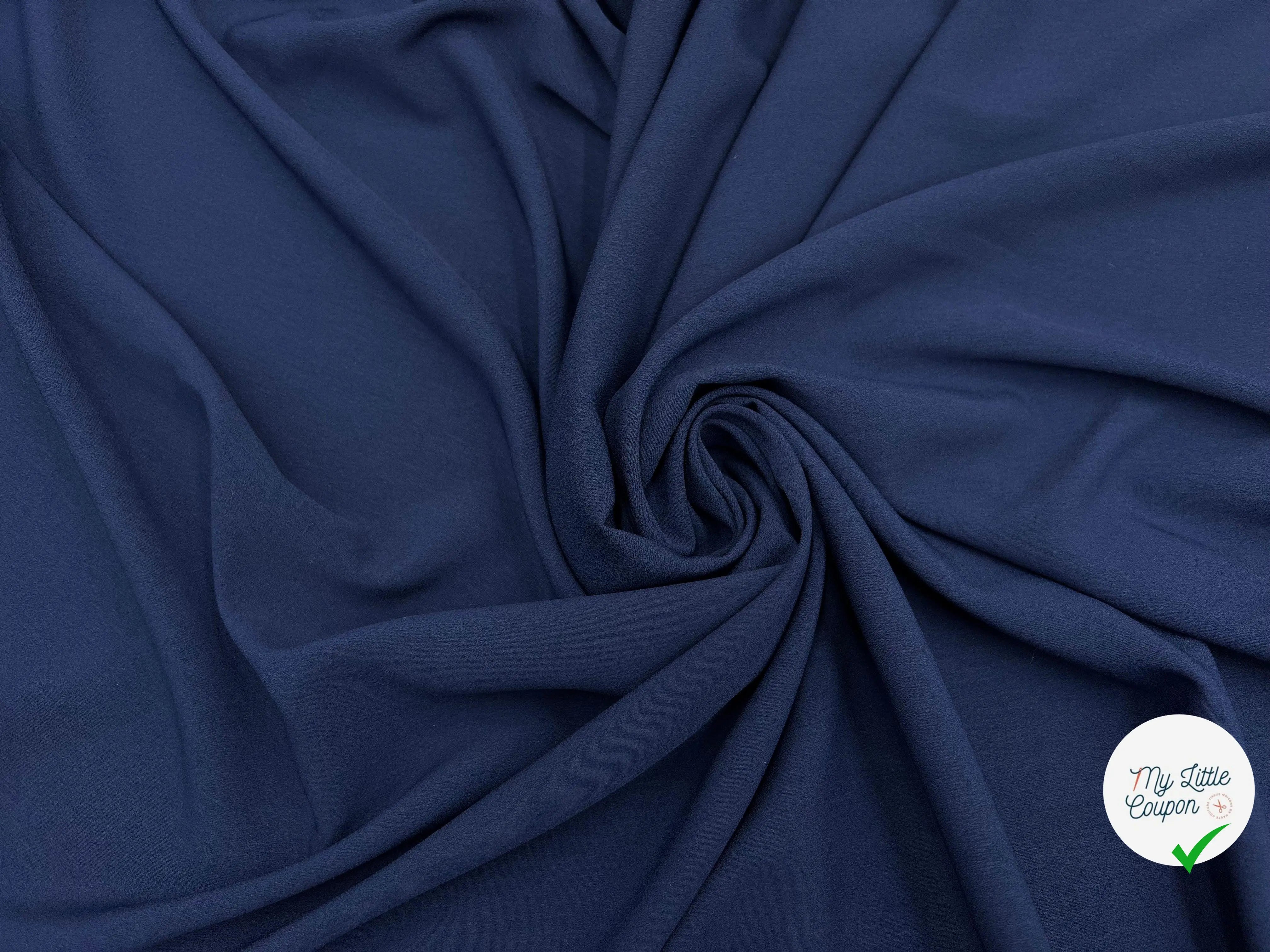 CRÊPE LÉGER NUIT MARINE - My Little Coupon - tissu - coudre