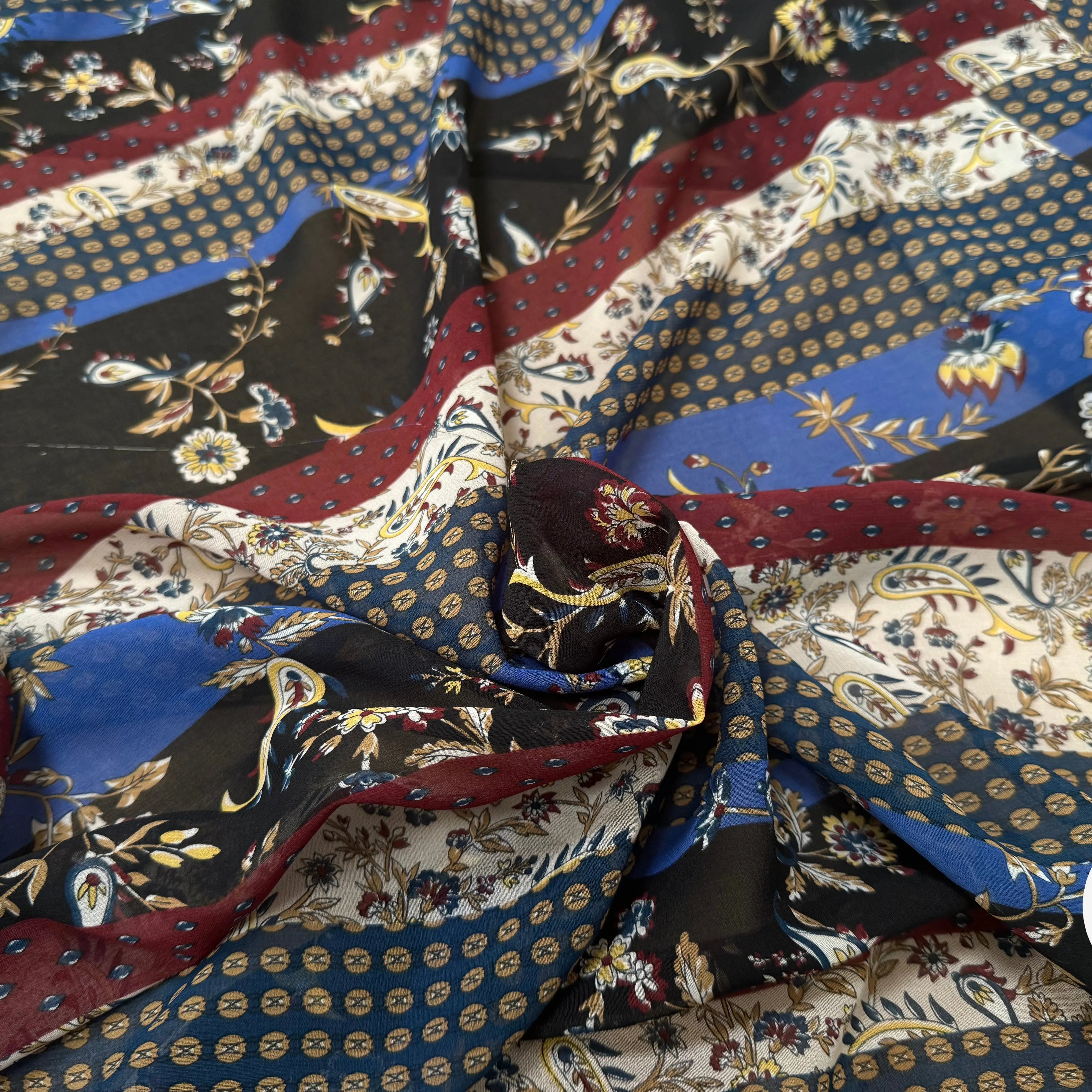 CREPE LEGER RAYURES WINTER STRIPES - My Little Coupon