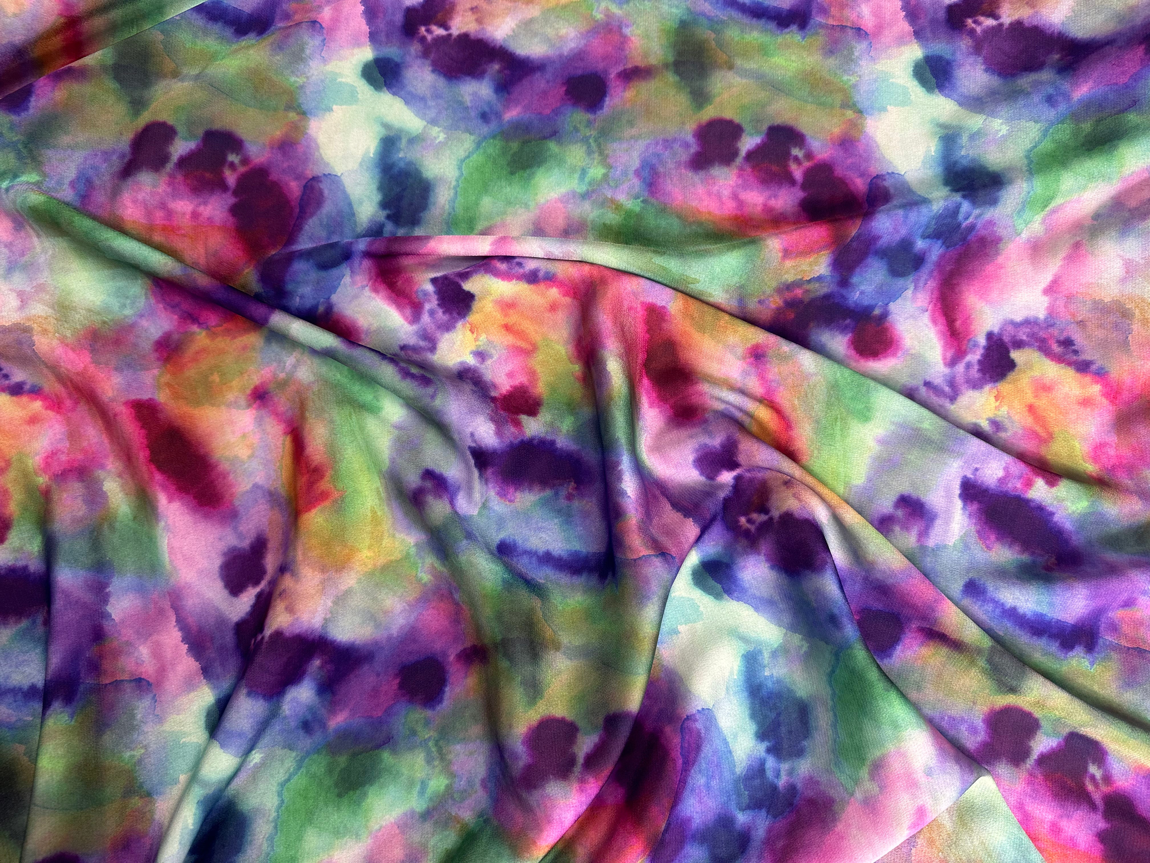 CRÊPE LÉGÈREMENT SATINÉ AQUARELLE - My Little Coupon