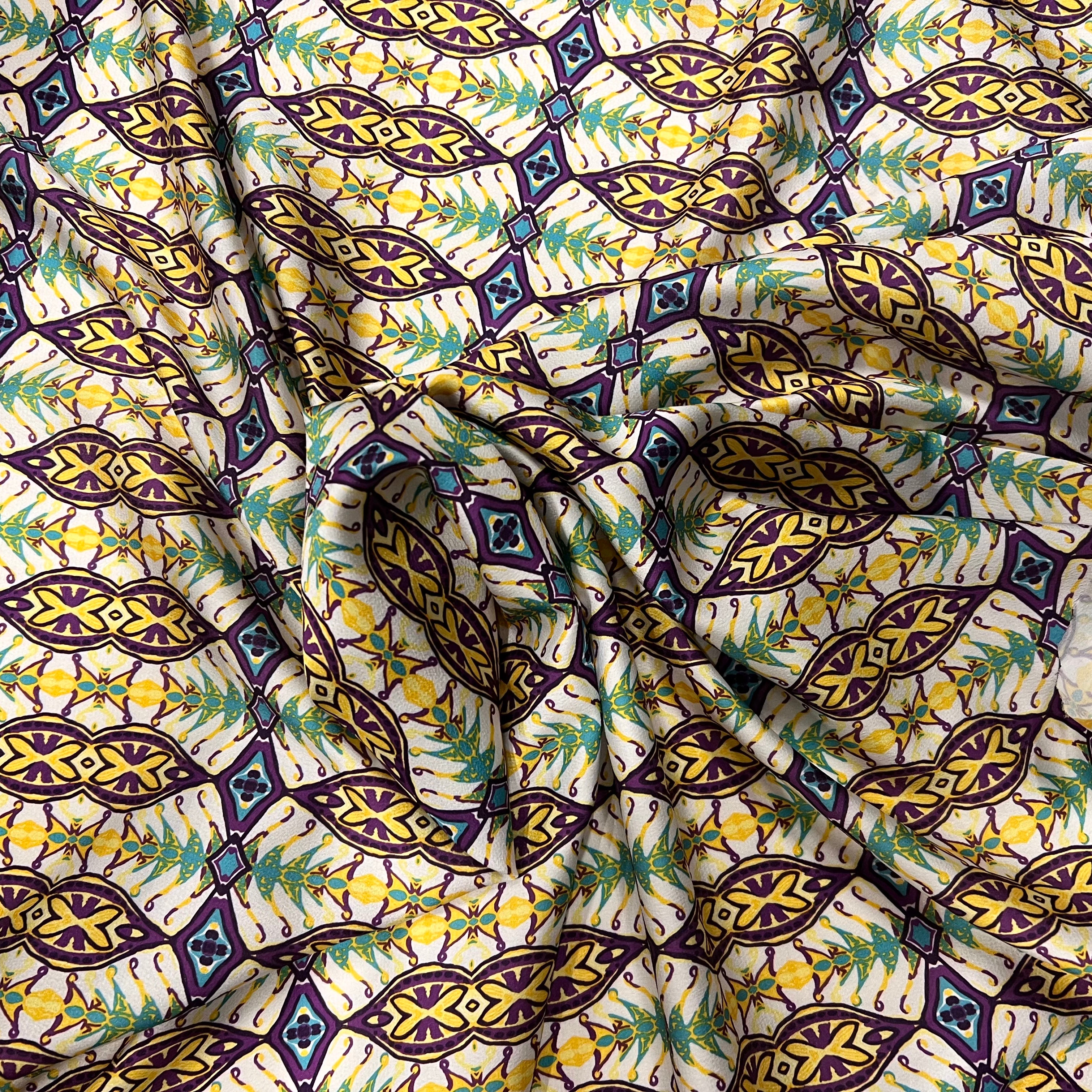 CRÊPE LÉGÈREMENT SATINÉ GREECE VIBES - My Little Coupon