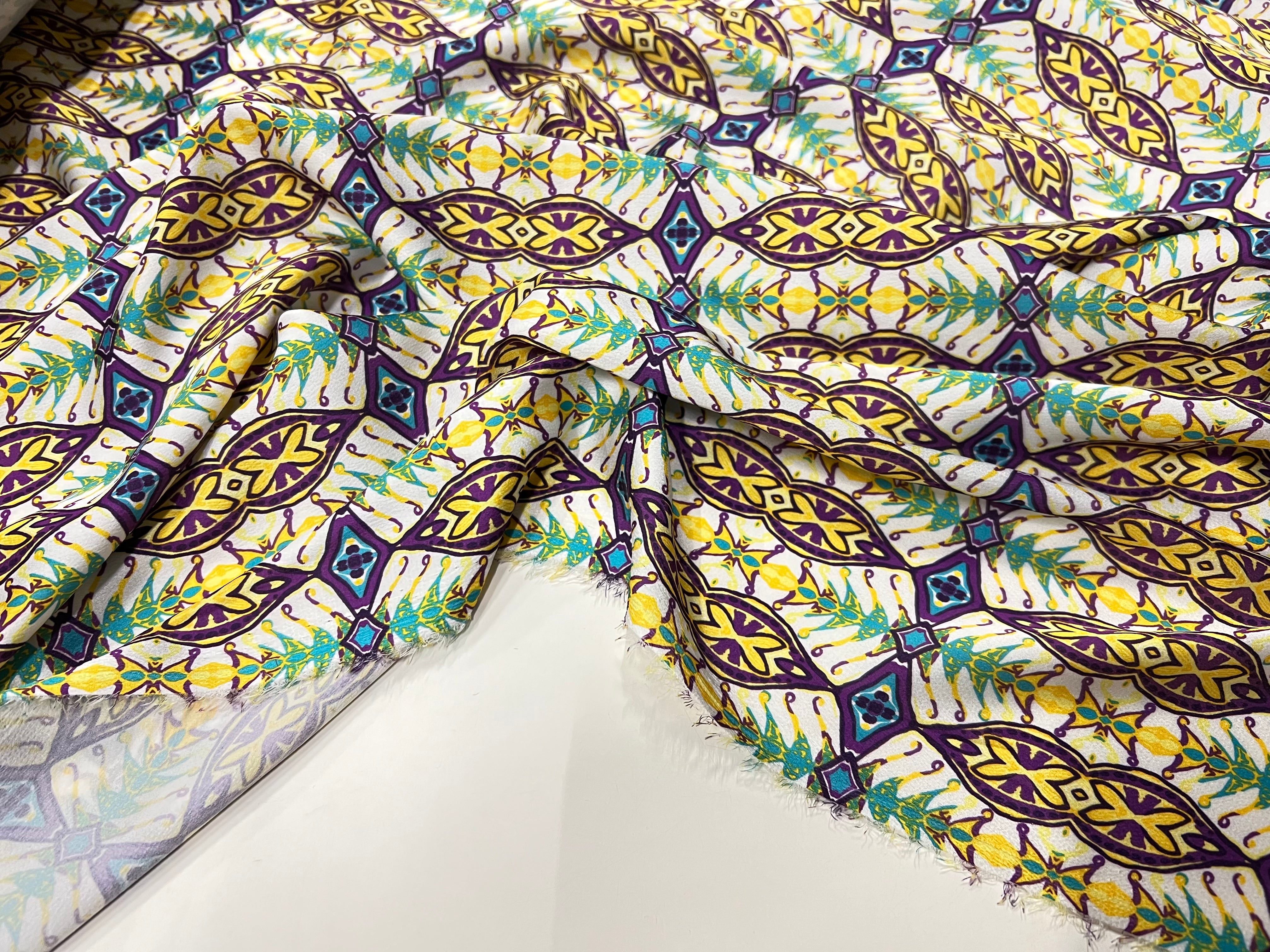 CRÊPE LÉGÈREMENT SATINÉ GREECE VIBES - My Little Coupon