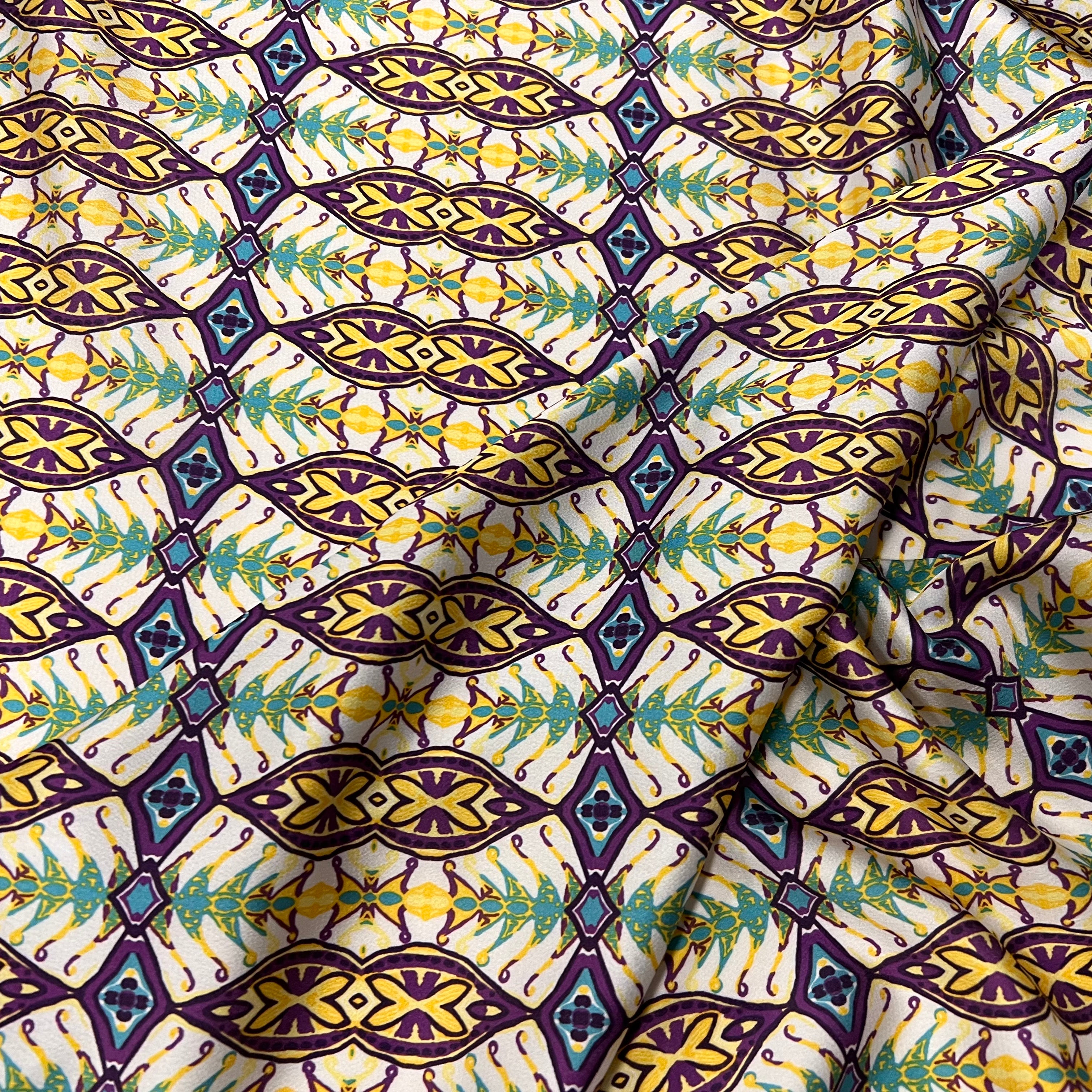 CRÊPE LÉGÈREMENT SATINÉ GREECE VIBES - My Little Coupon