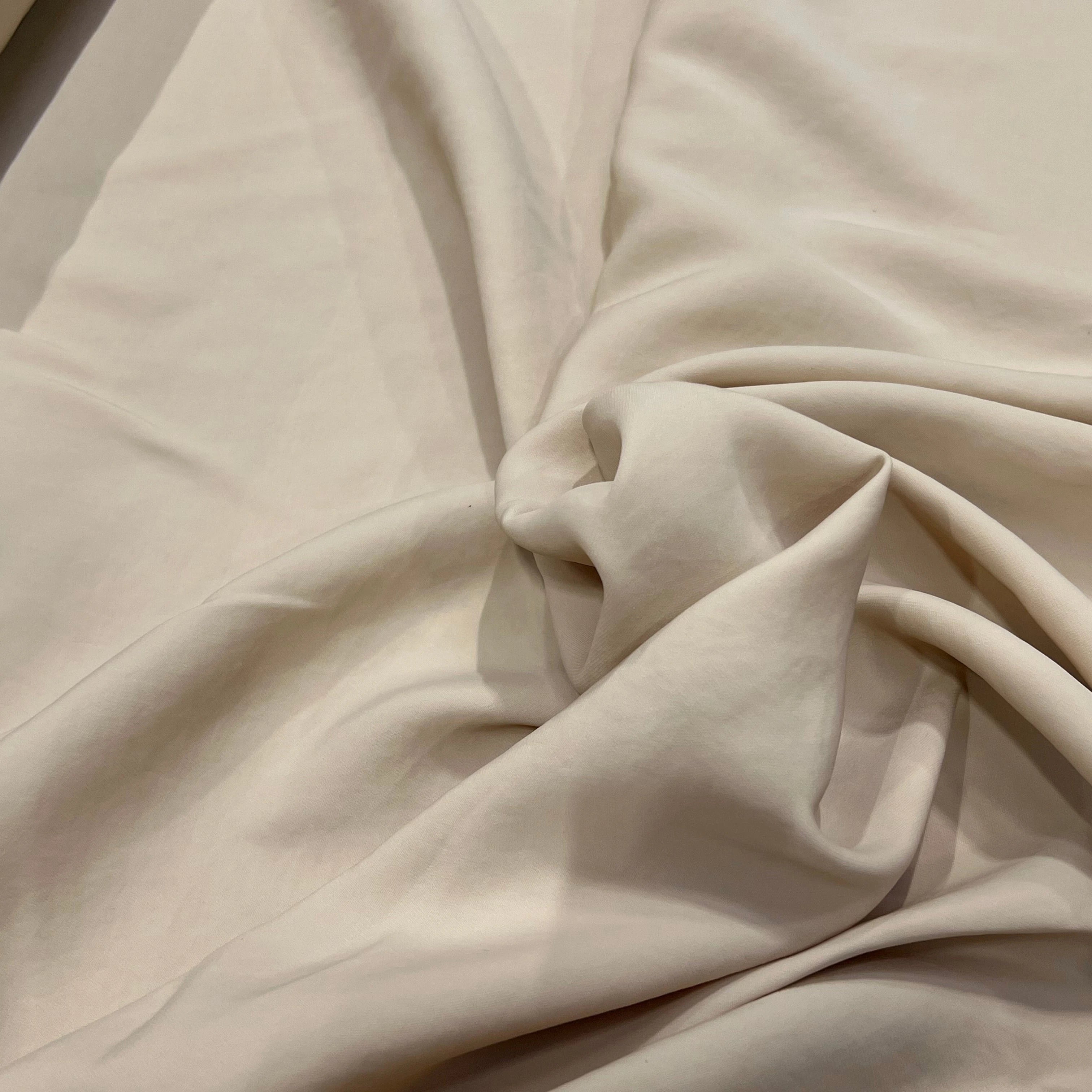 CREPE LISSE FLUIDE STRETCH BEIGE - My Little Coupon