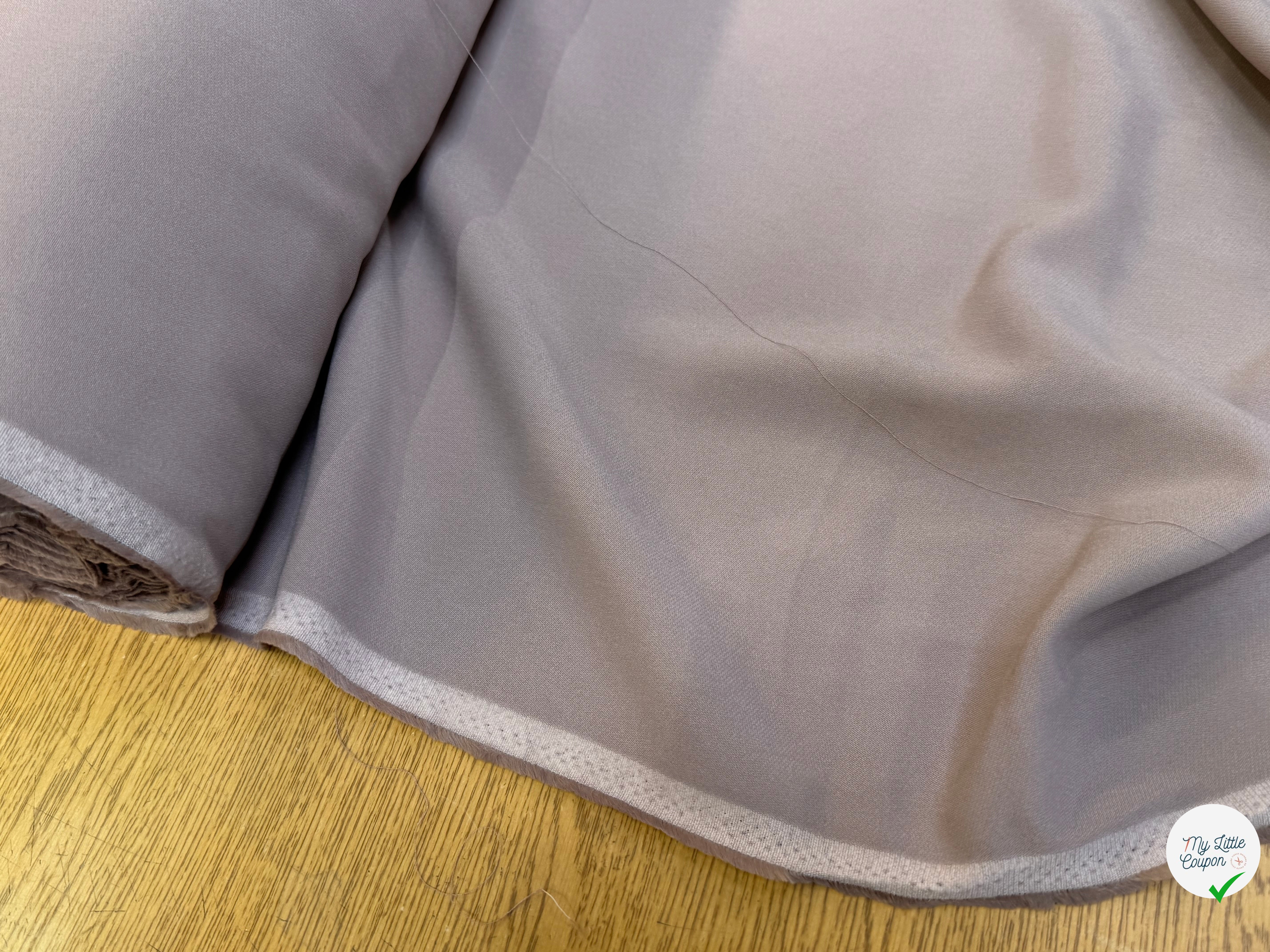 CREPE LOURD 100% VISCOSE CAFÉ AU LAIT TOMBÉ CHIC - My Little Coupon