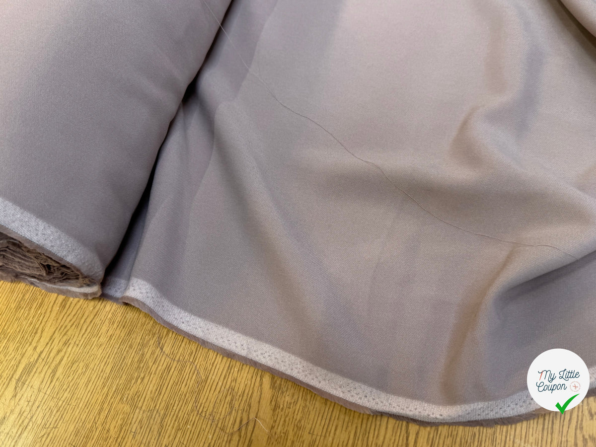 CREPE LOURD 100% VISCOSE CAFÉ AU LAIT TOMBÉ CHIC - My Little Coupon