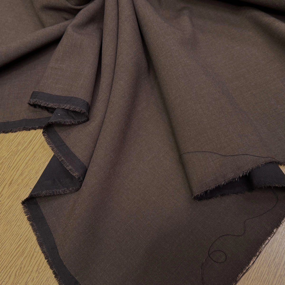 CREPE LOURD 27% VISCOSE STRETCH BRUN TERREUX TENUE NATURELLE - My Little Coupon
