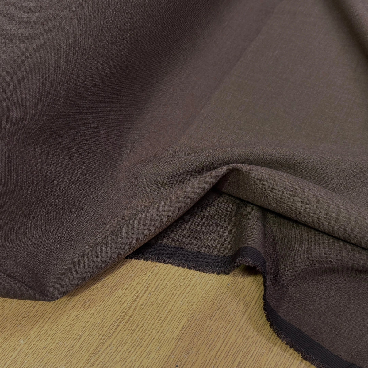 CREPE LOURD 27% VISCOSE STRETCH BRUN TERREUX TENUE NATURELLE - My Little Coupon