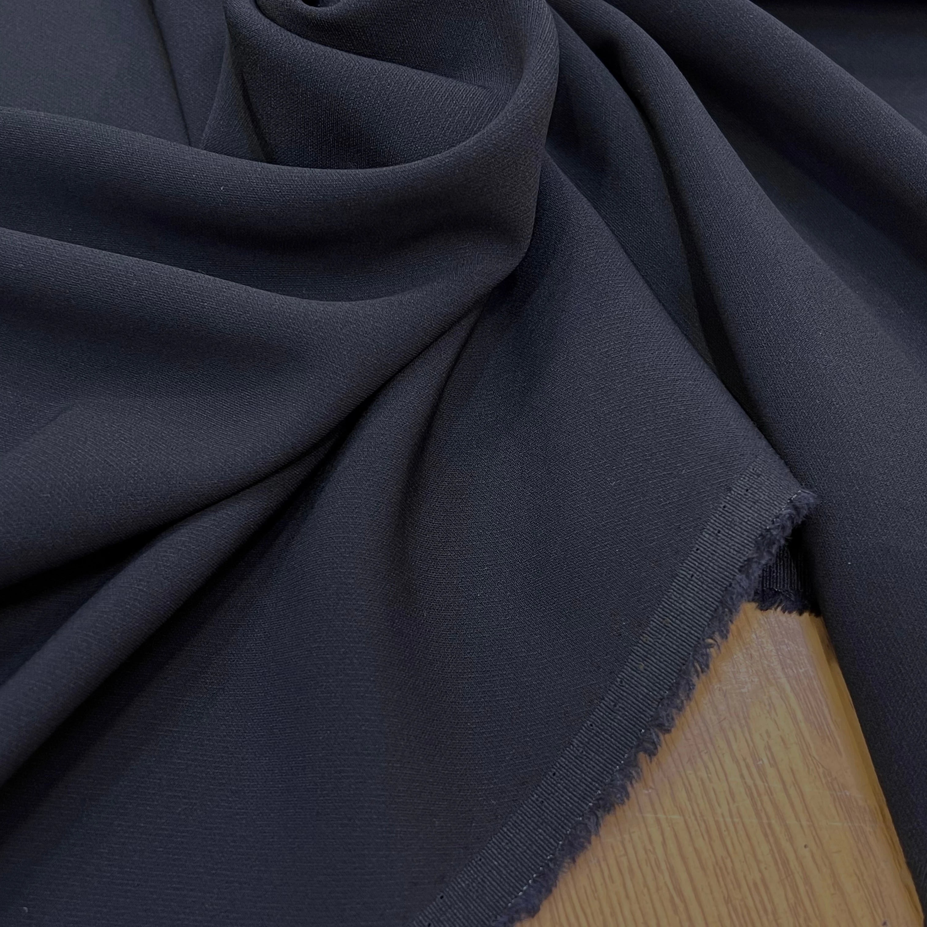 CRÈPE LOURD 46% ACÉTATE NAVY - My Little Coupon