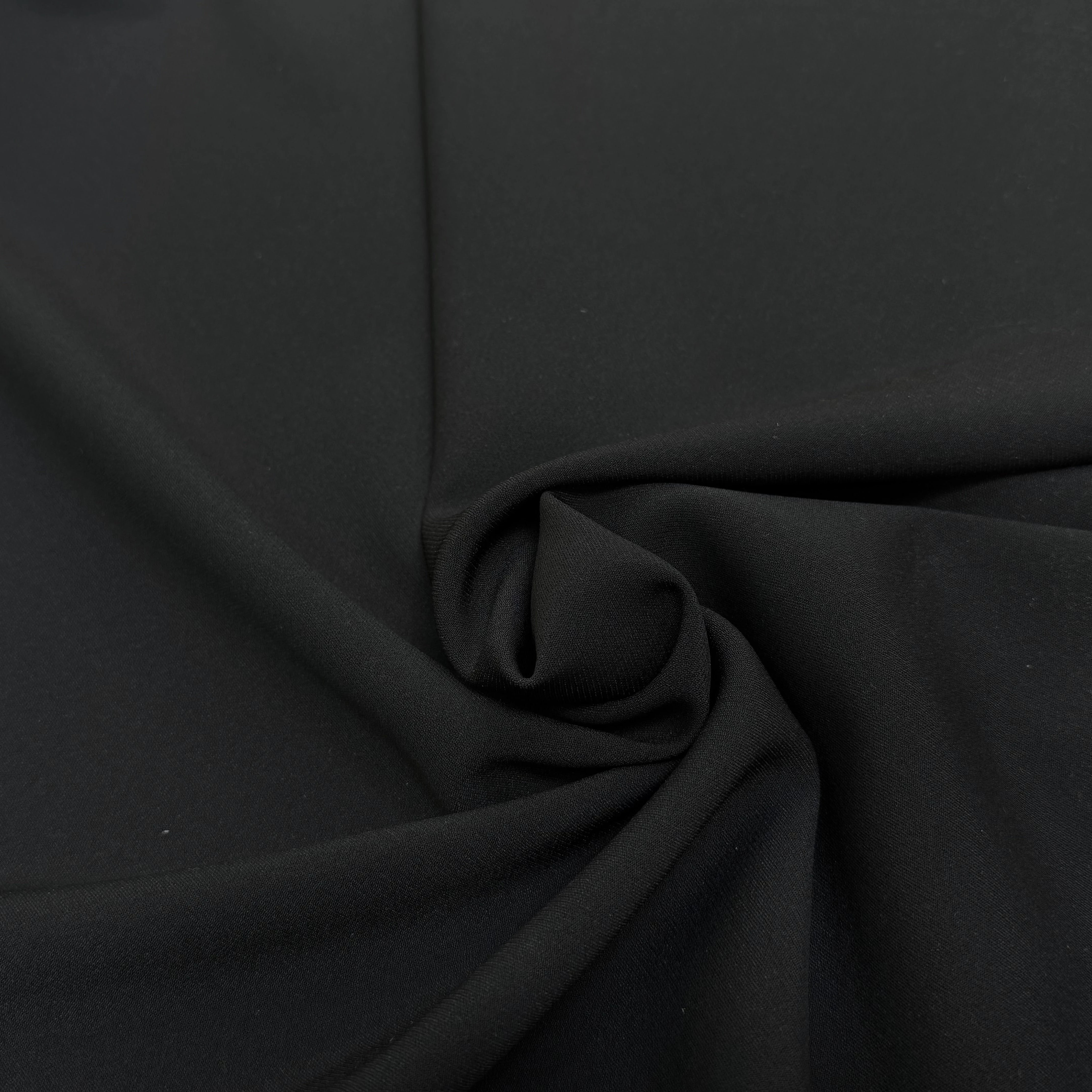 CREPE LOURD 65% VISCOSE STRETCH NOIR - My Little Coupon