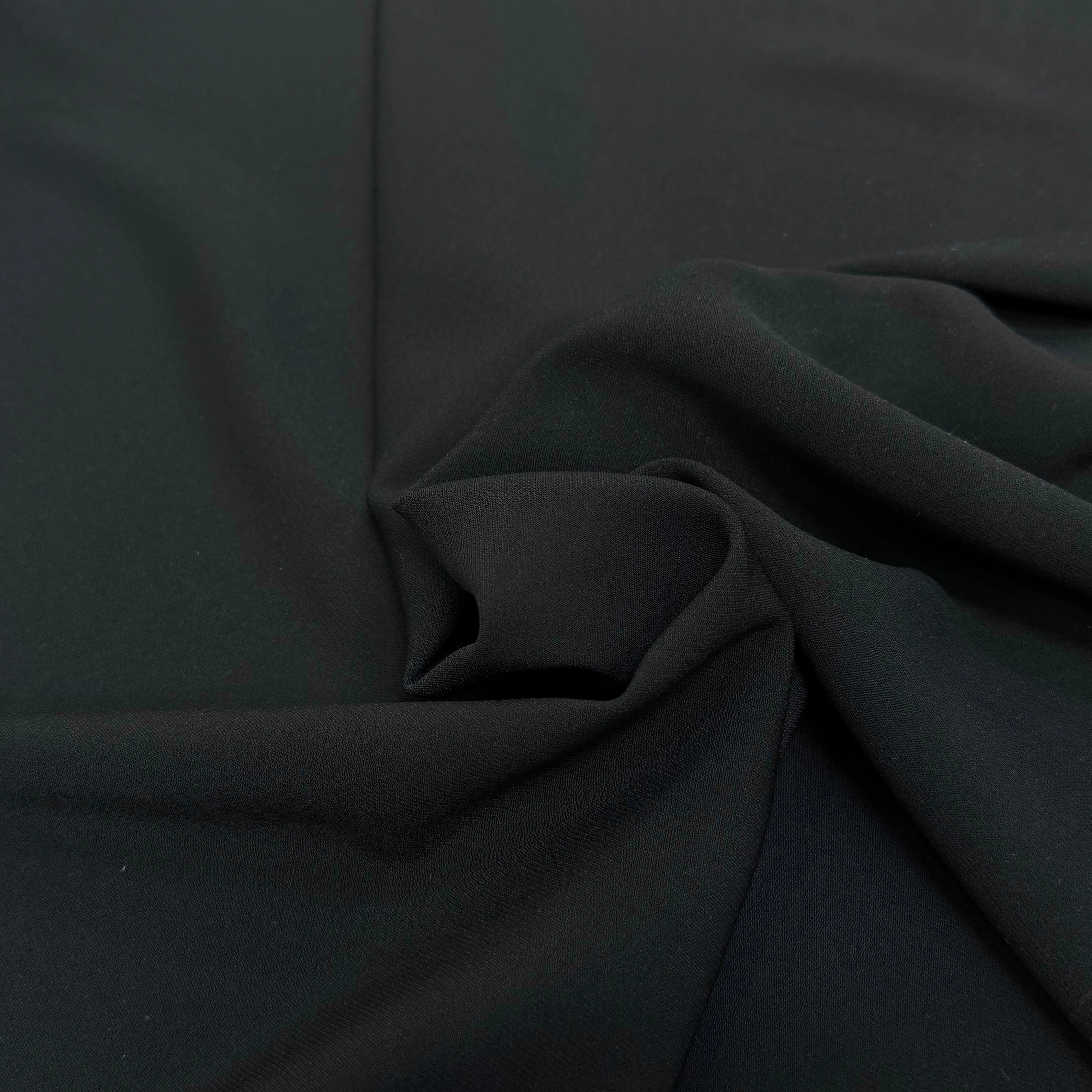 CREPE LOURD 65% VISCOSE STRETCH NOIR - My Little Coupon