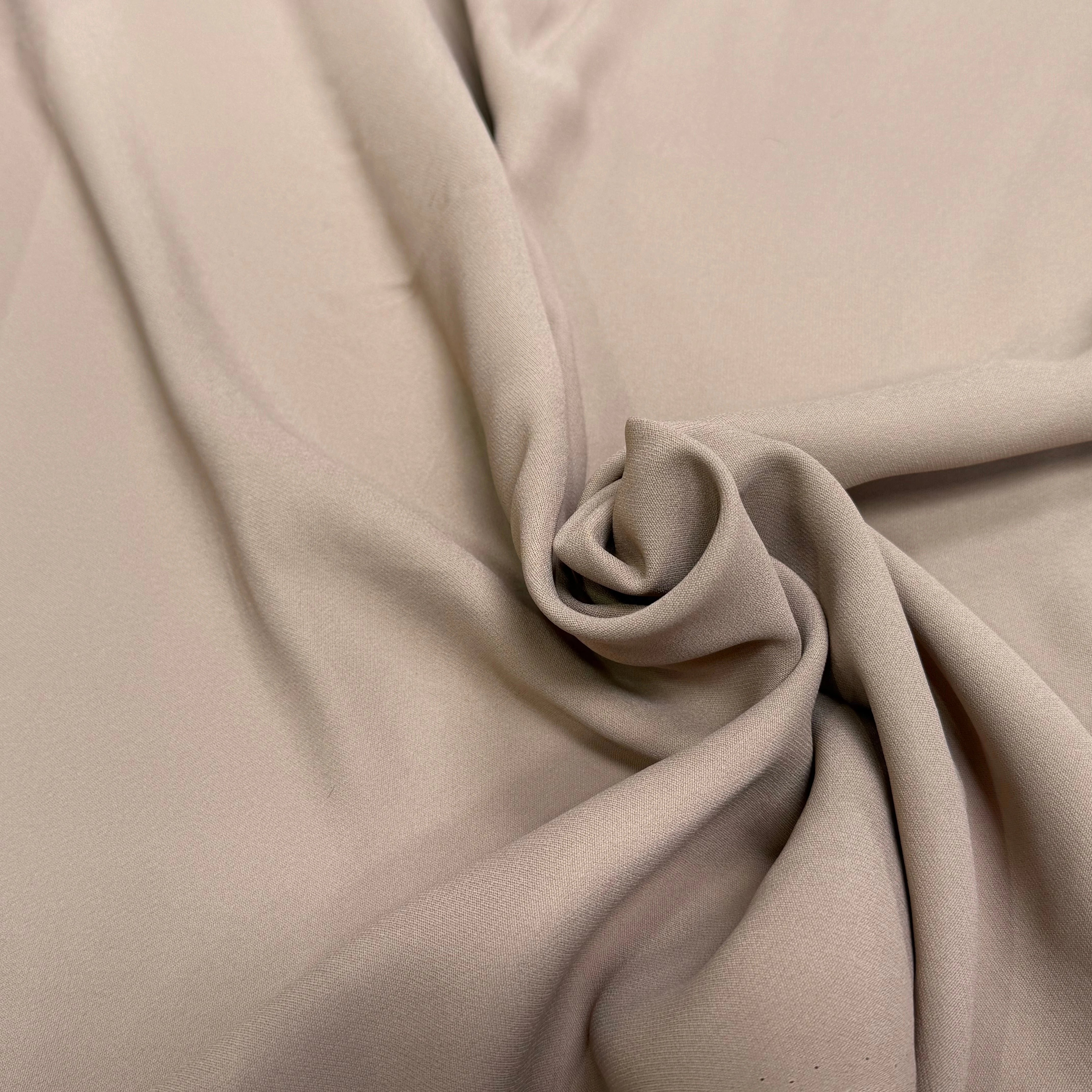 CREPE LOURD ACETATE VISCOSE SABLE TAUPE JAPAN - My Little Coupon