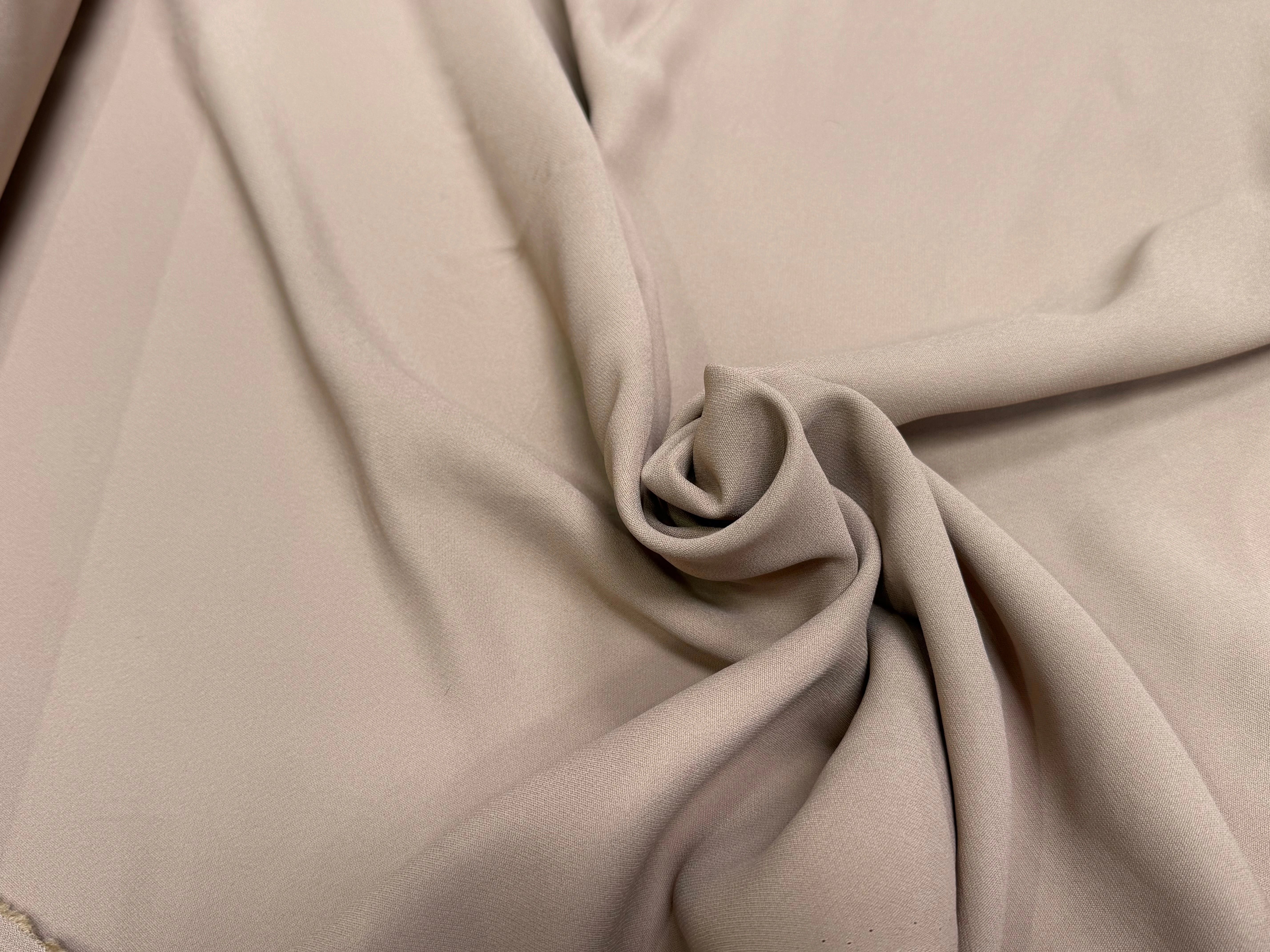 CREPE LOURD ACETATE VISCOSE SABLE TAUPE JAPAN - My Little Coupon