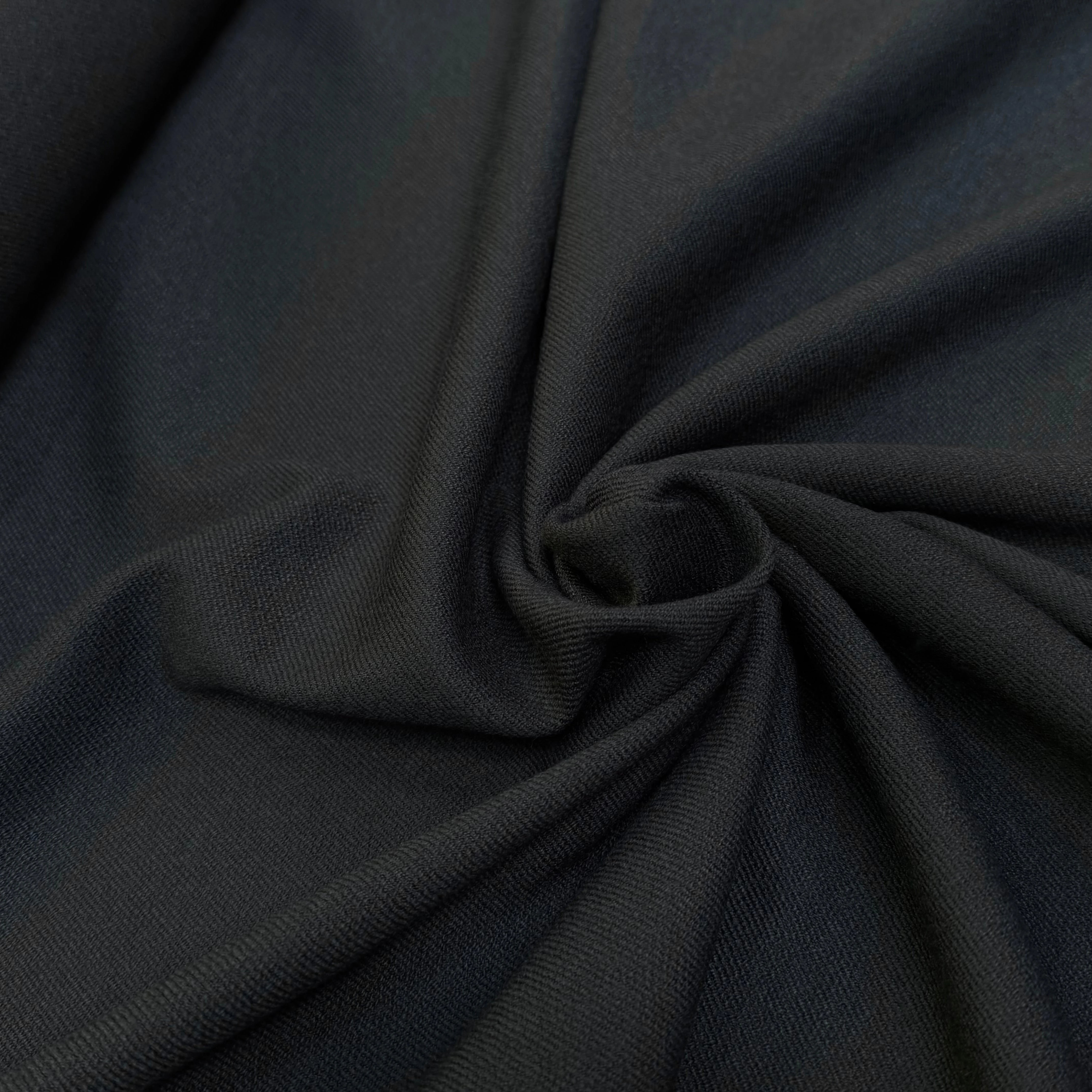 CREPE LOURD ASPECT MOUSSE NOIR 25% VISCOSE BEAU TOMBÉ - My Little Coupon