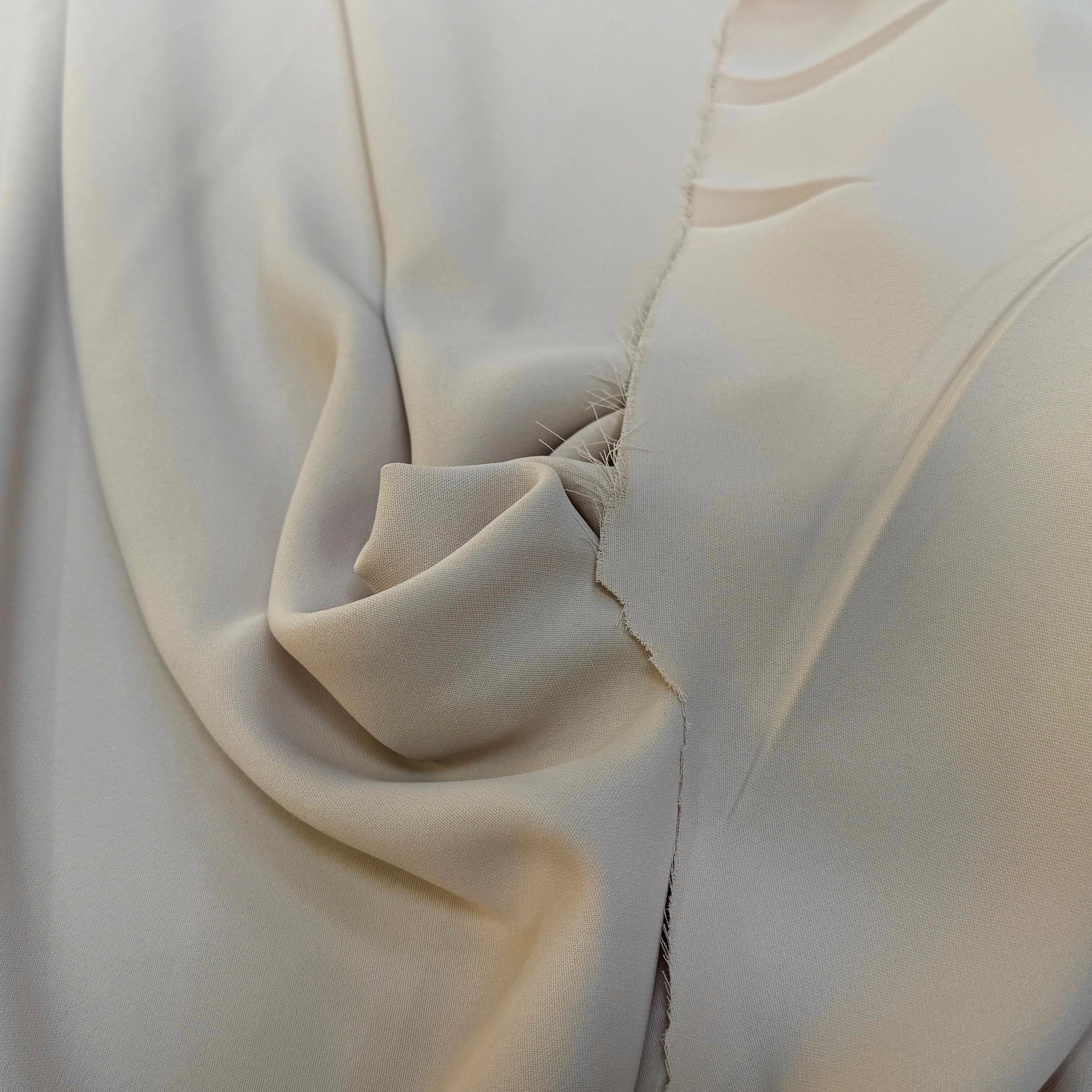CREPE LOURD BEAU TOMBÉ BEIGE - My Little Coupon