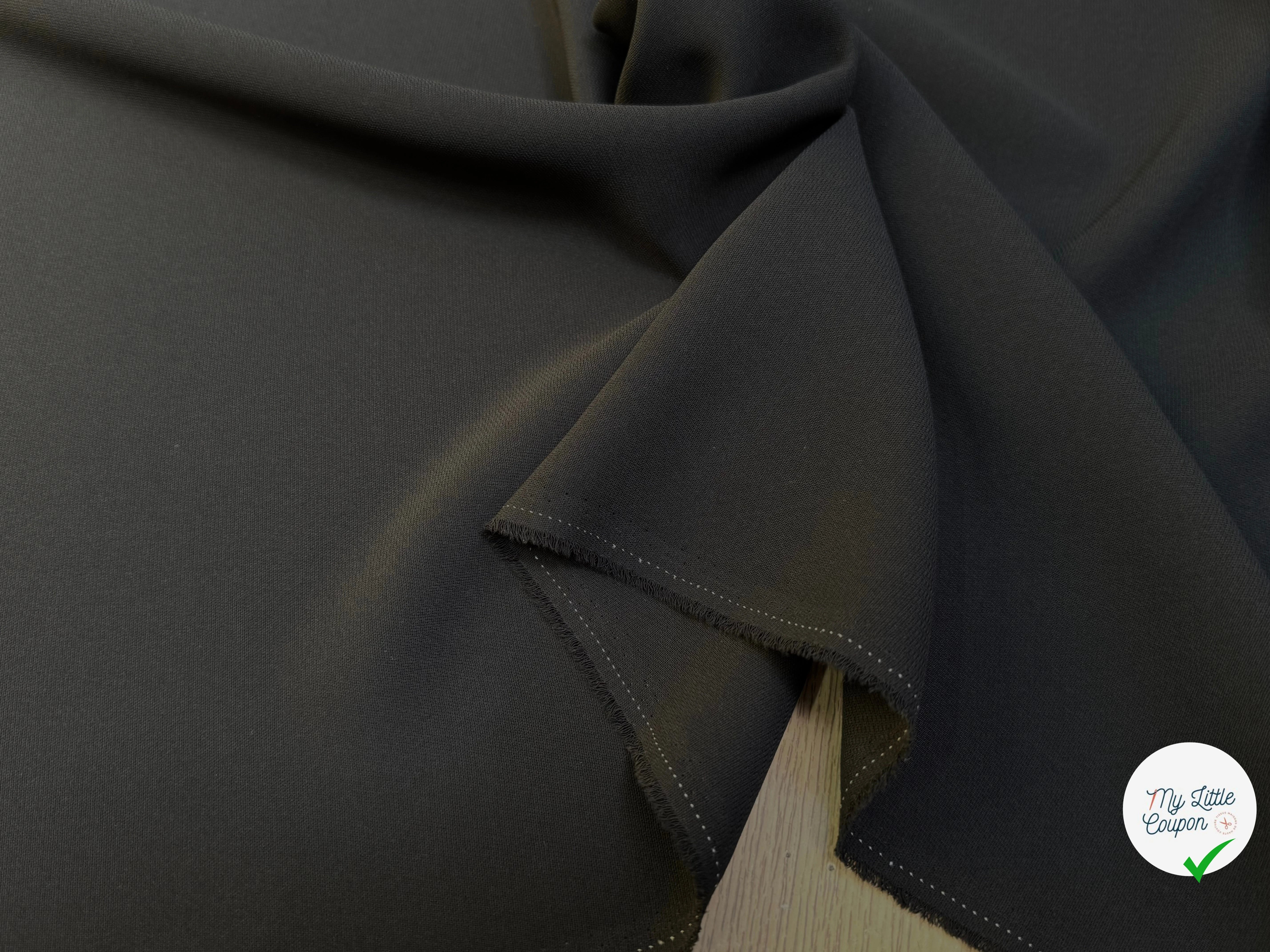 CREPE LOURD BEAU TOMBÉ NOIR 371 - My Little Coupon