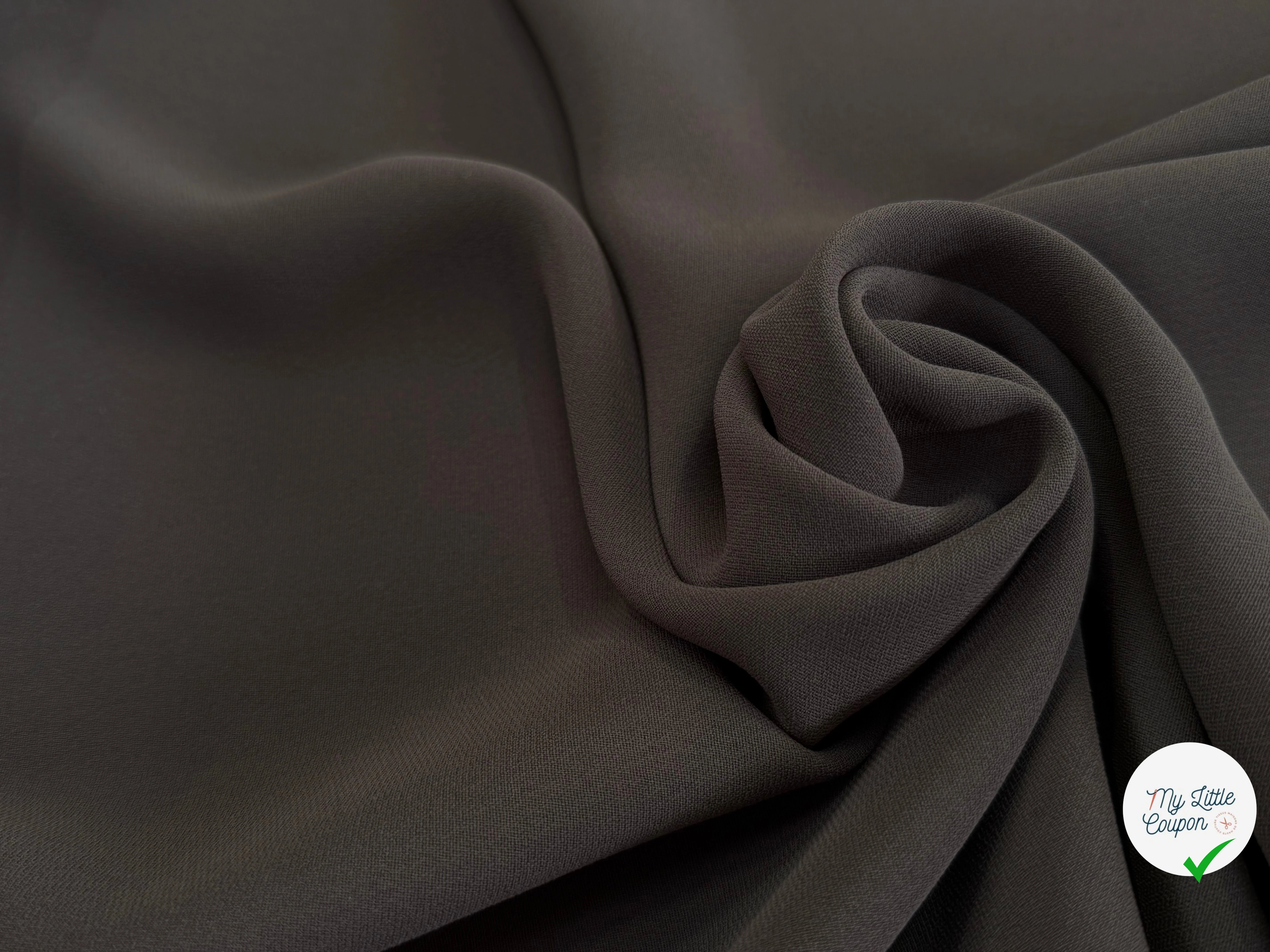 CREPE LOURD BELLE TENUE MARRON - My Little Coupon