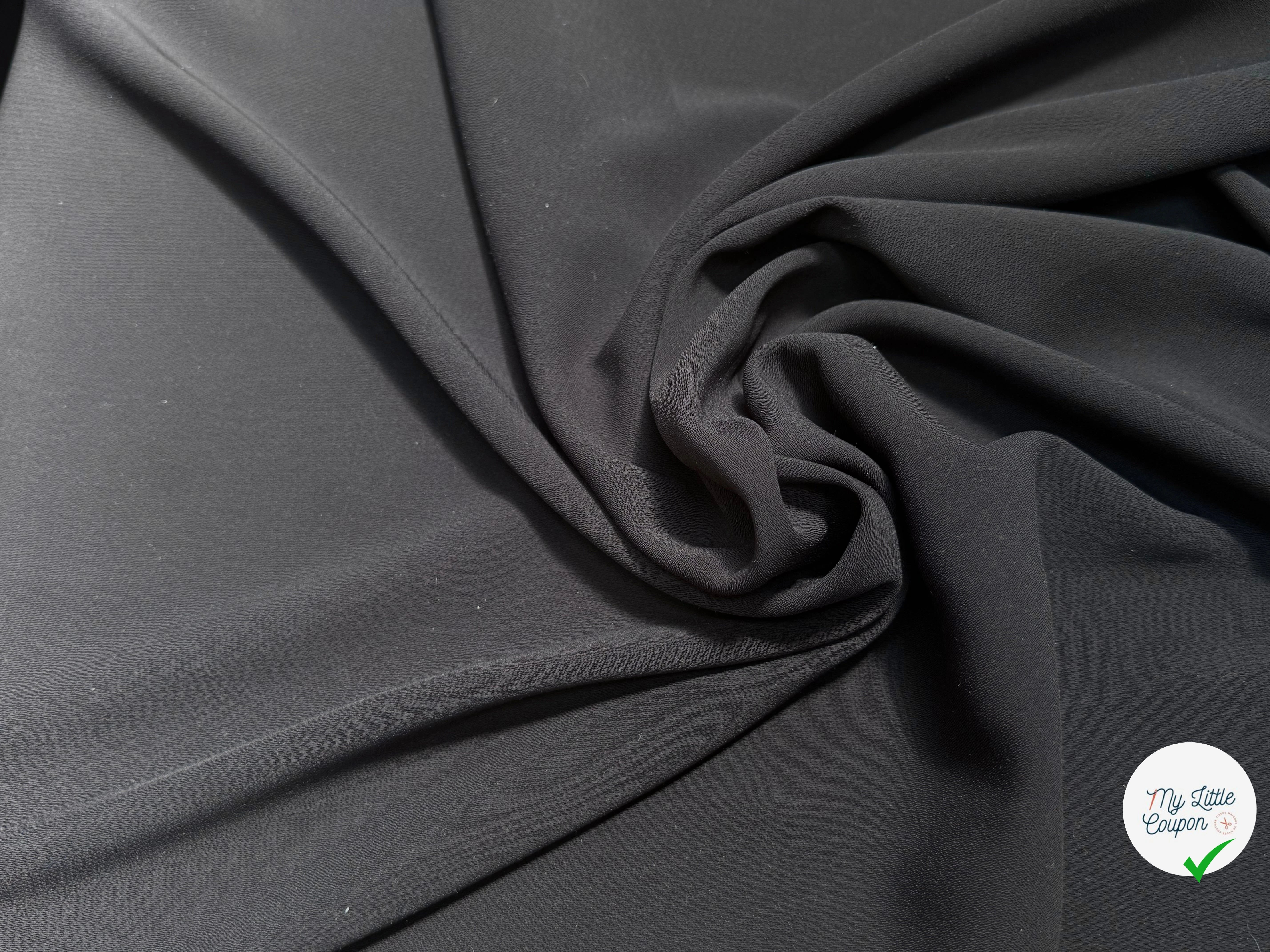 CREPE LOURD CHIC TOMBÉ NOIR - My Little Coupon