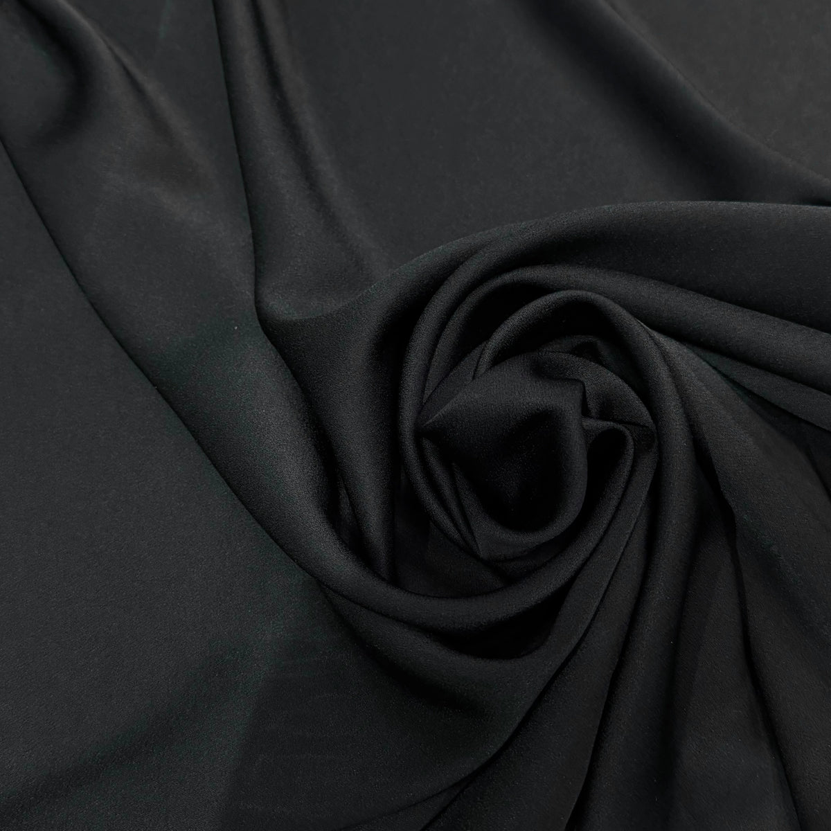 CREPE LOURD ENVERS SATIN SUBLIME TOMBÉ NOIR - My Little Coupon