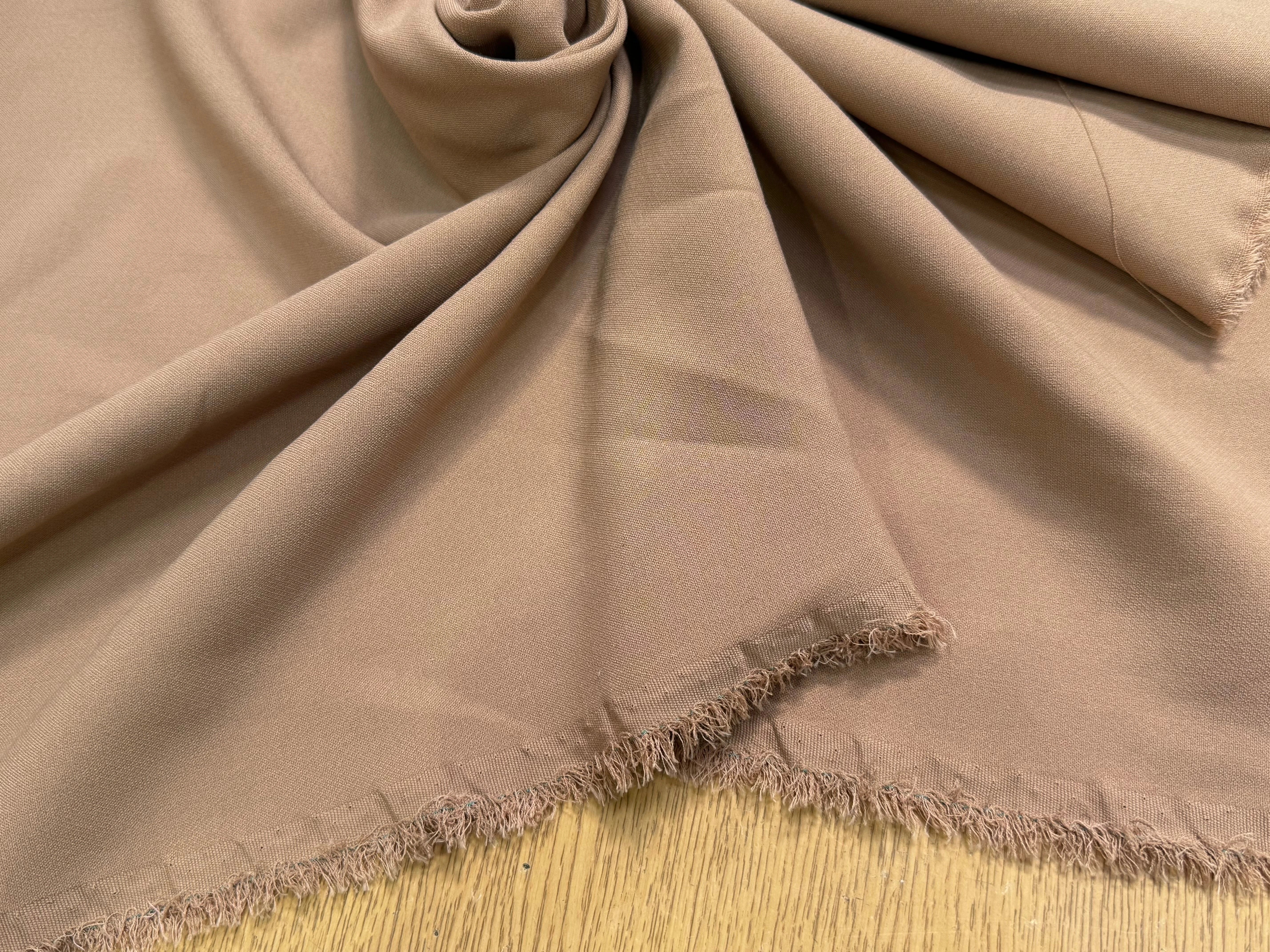 CREPE LOURD JAPAN BELLE TENUE MARRON FROIDS - My Little Coupon