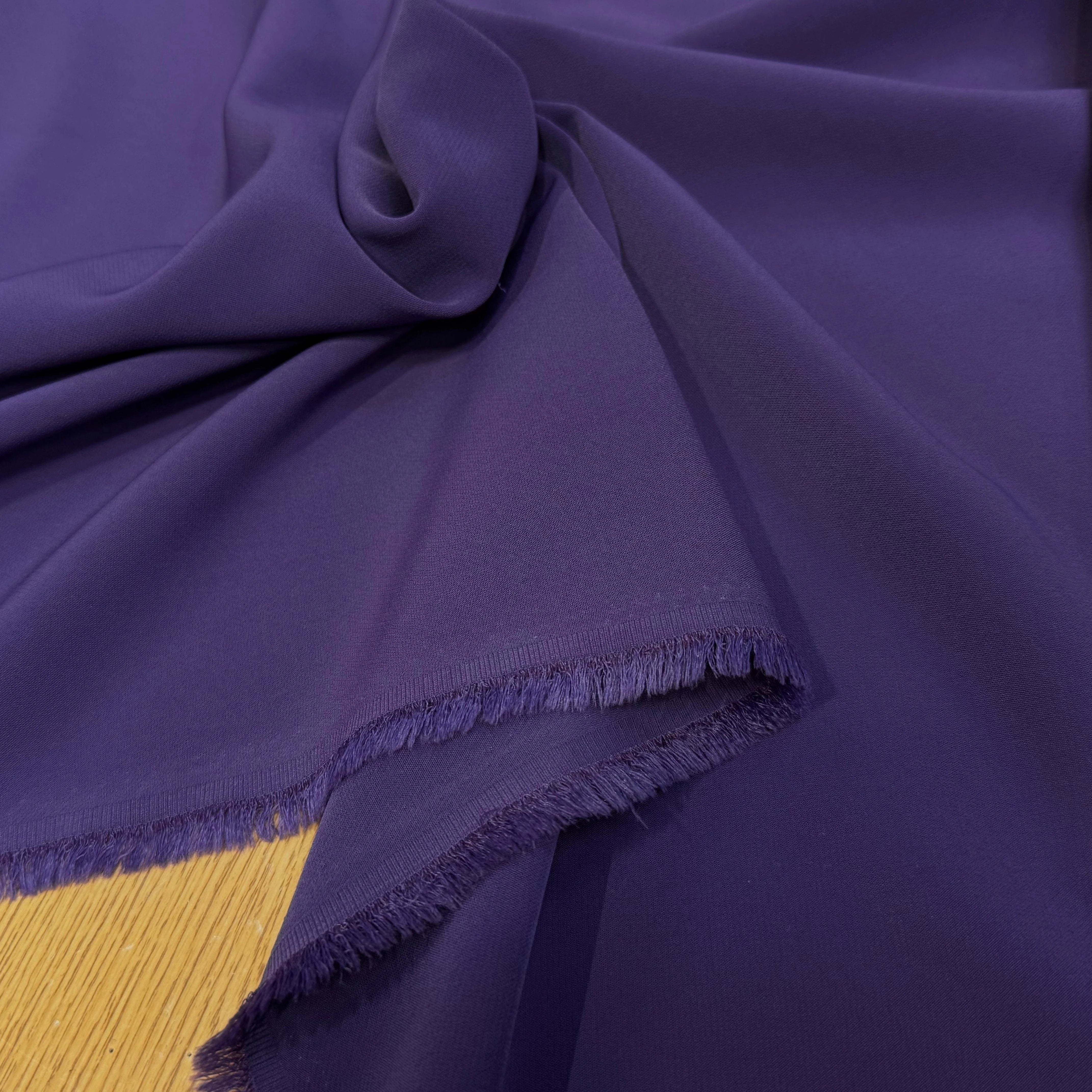 CREPE LOURD JAPAN STRETCH VIOLET REBECCA - My Little Coupon