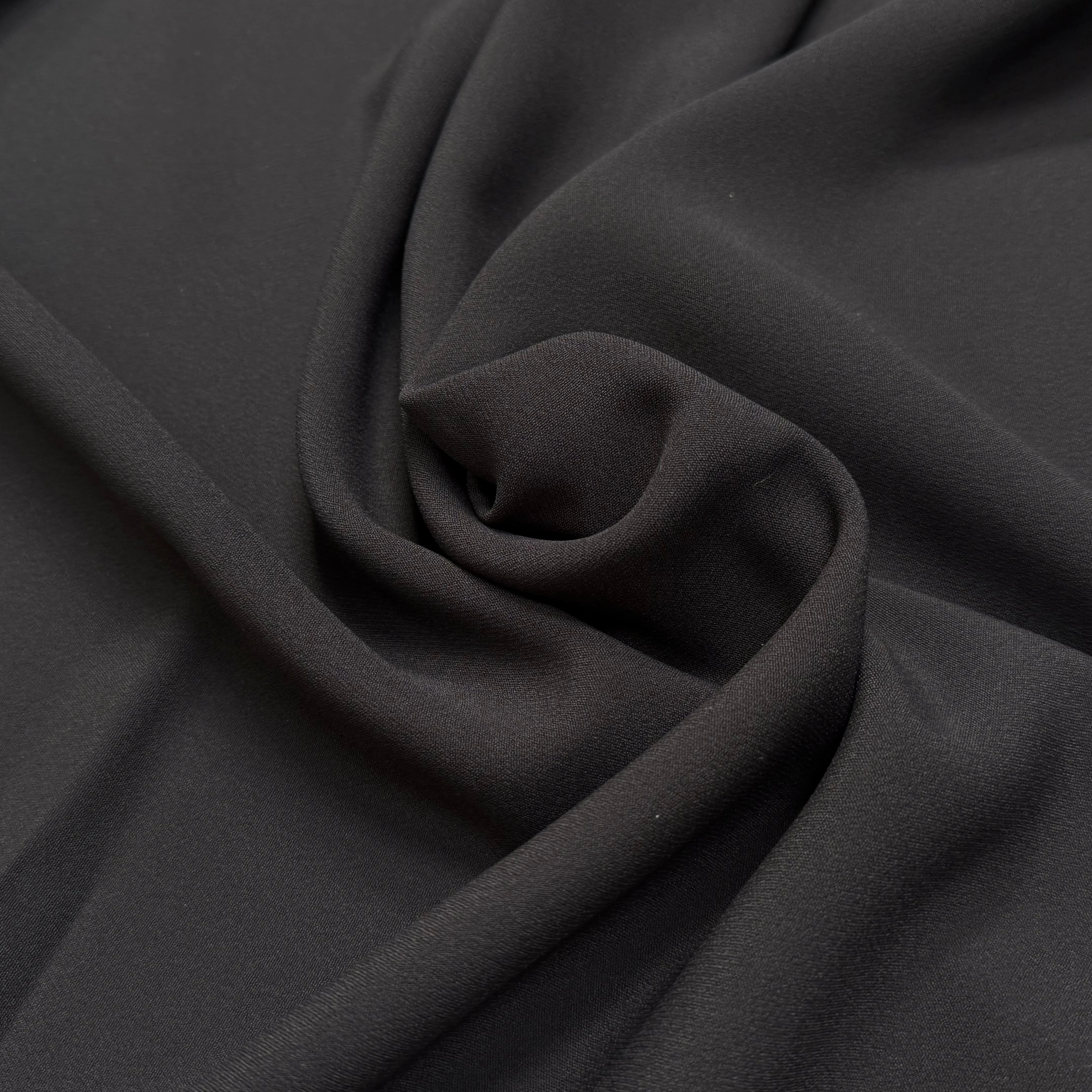 CREPE LOURD JAPON ACETATE VISCOSE CHOCO - My Little Coupon