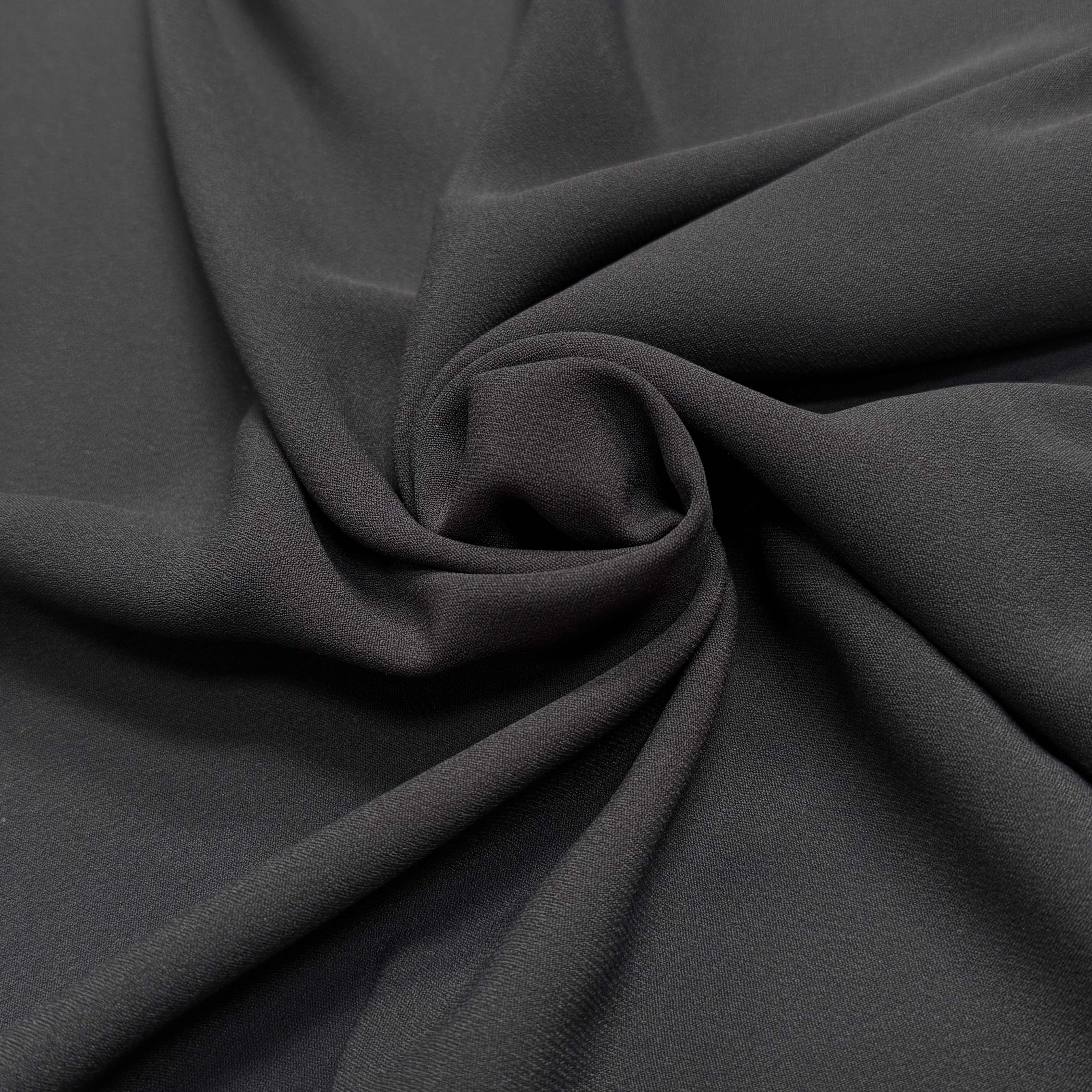 CREPE LOURD JAPON ACETATE VISCOSE CHOCO - My Little Coupon