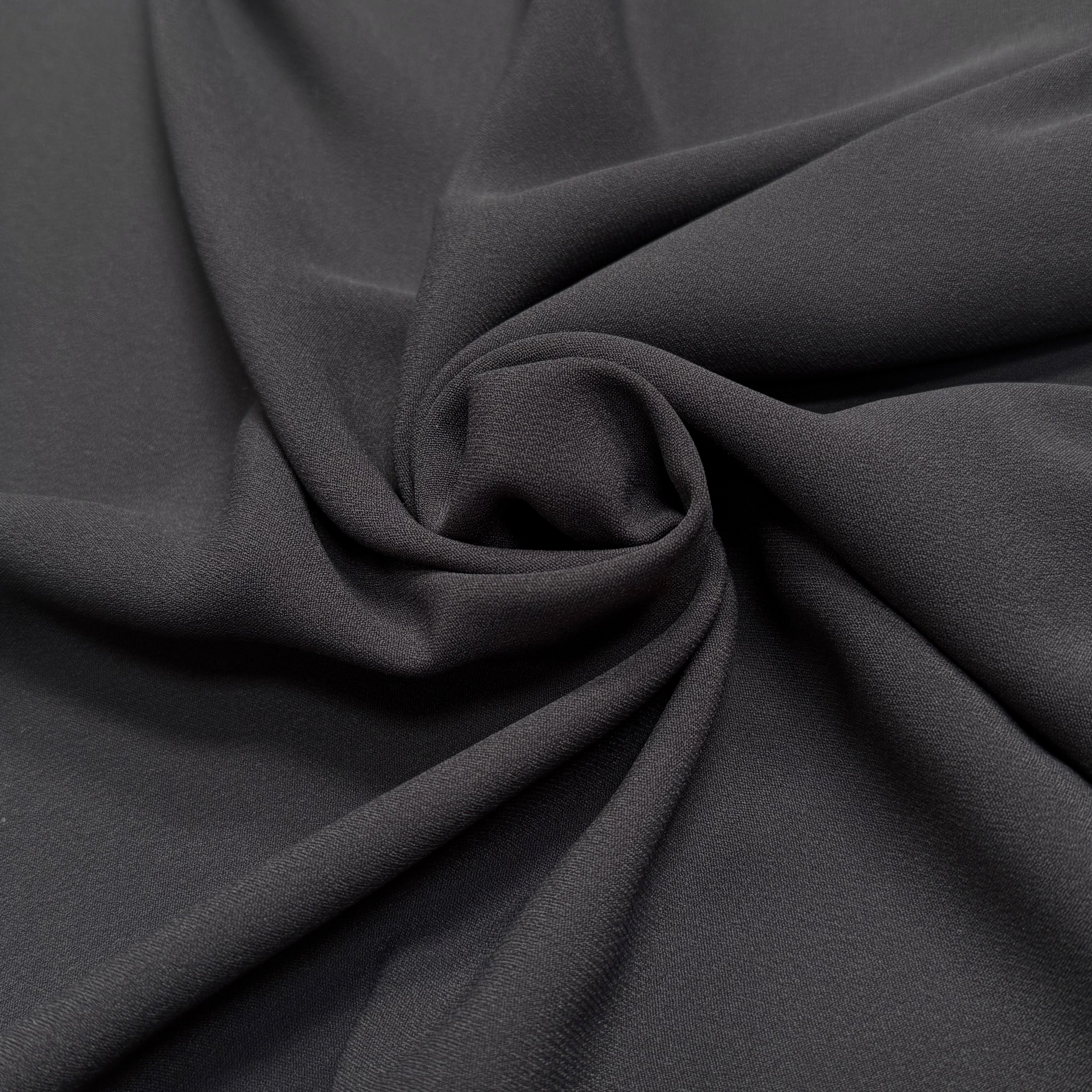 CREPE LOURD JAPON ACETATE VISCOSE CHOCO - My Little Coupon