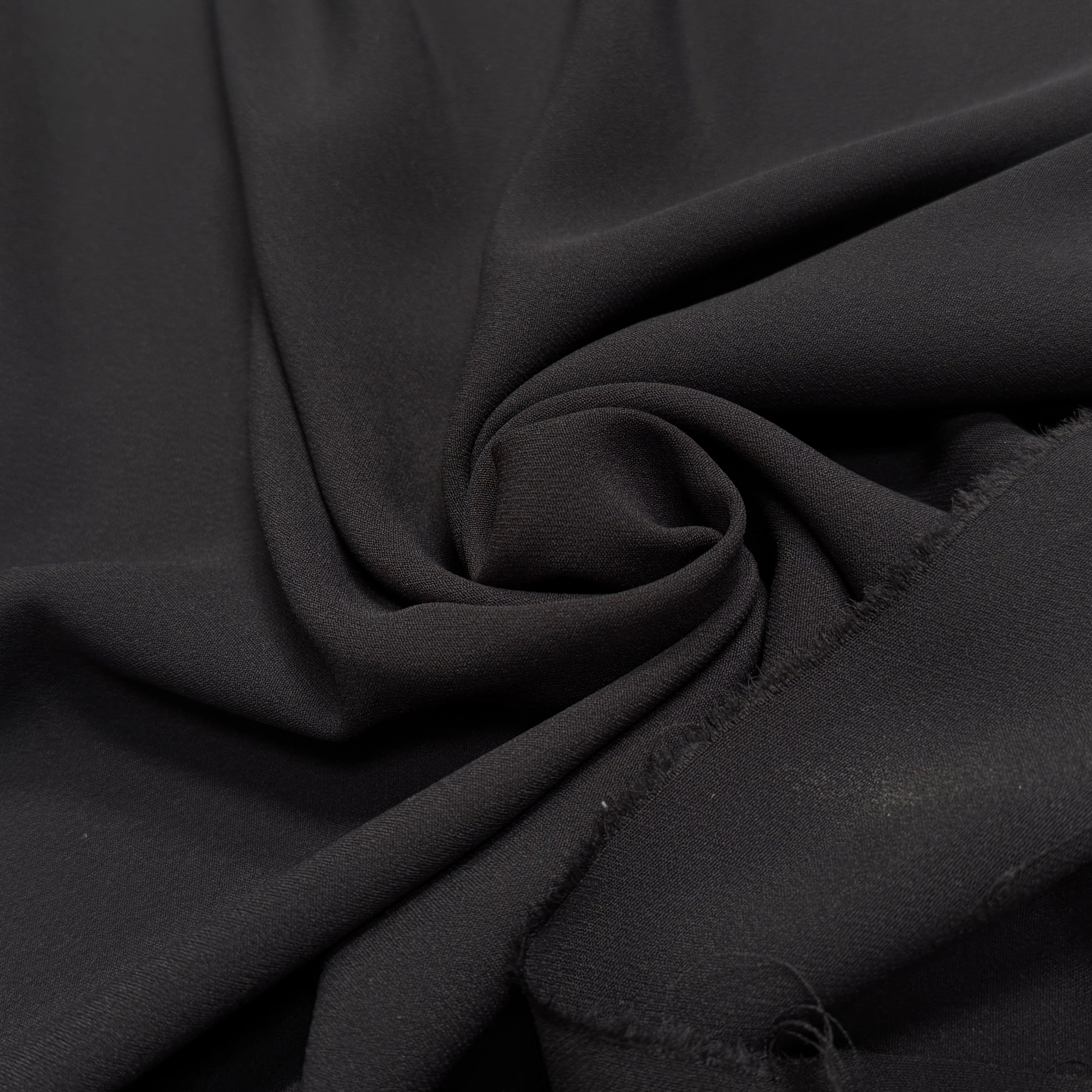 CREPE LOURD JAPON ACETATE VISCOSE CHOCO - My Little Coupon