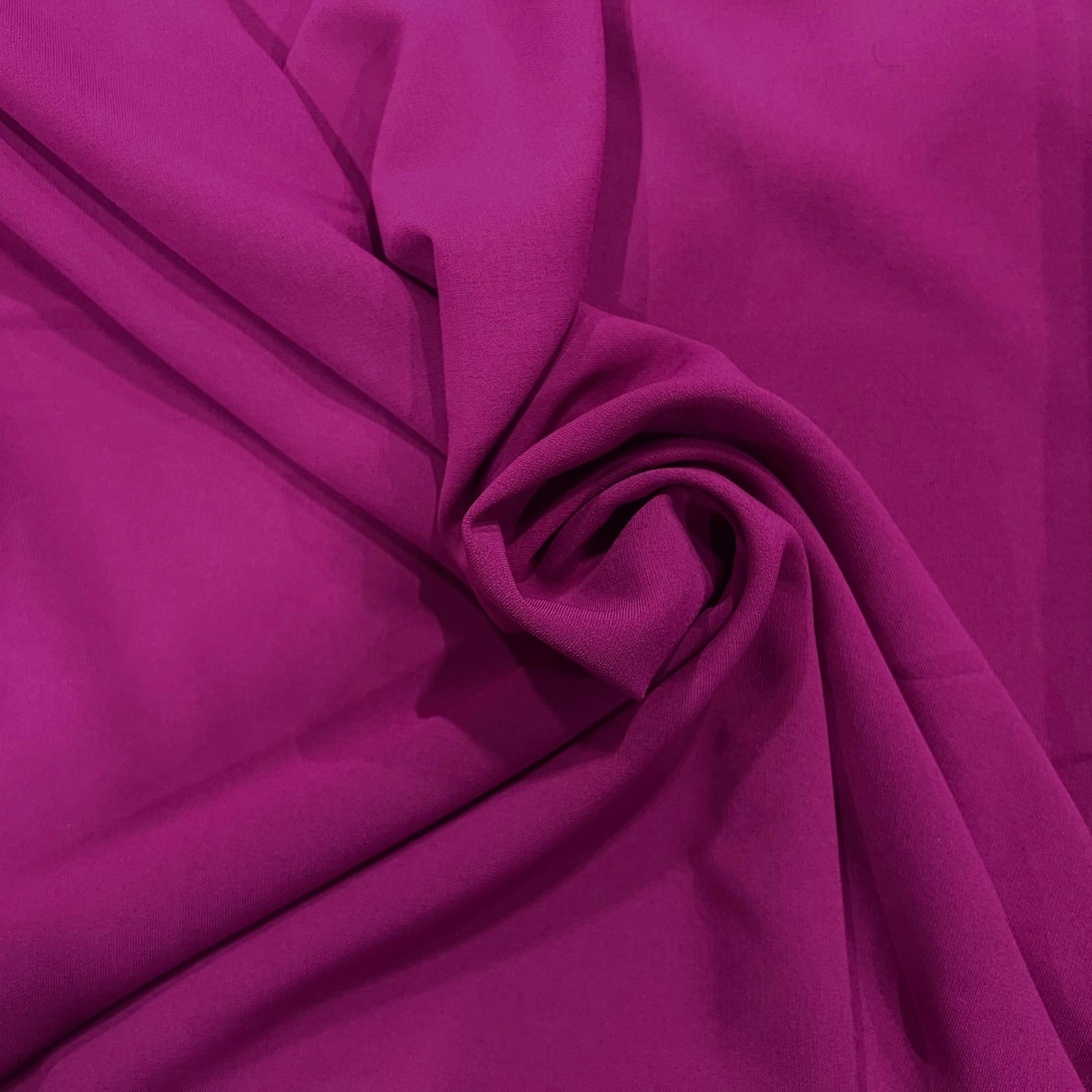 CREPE LOURD JAPON ROSE VIOLET SRETCH - My Little Coupon