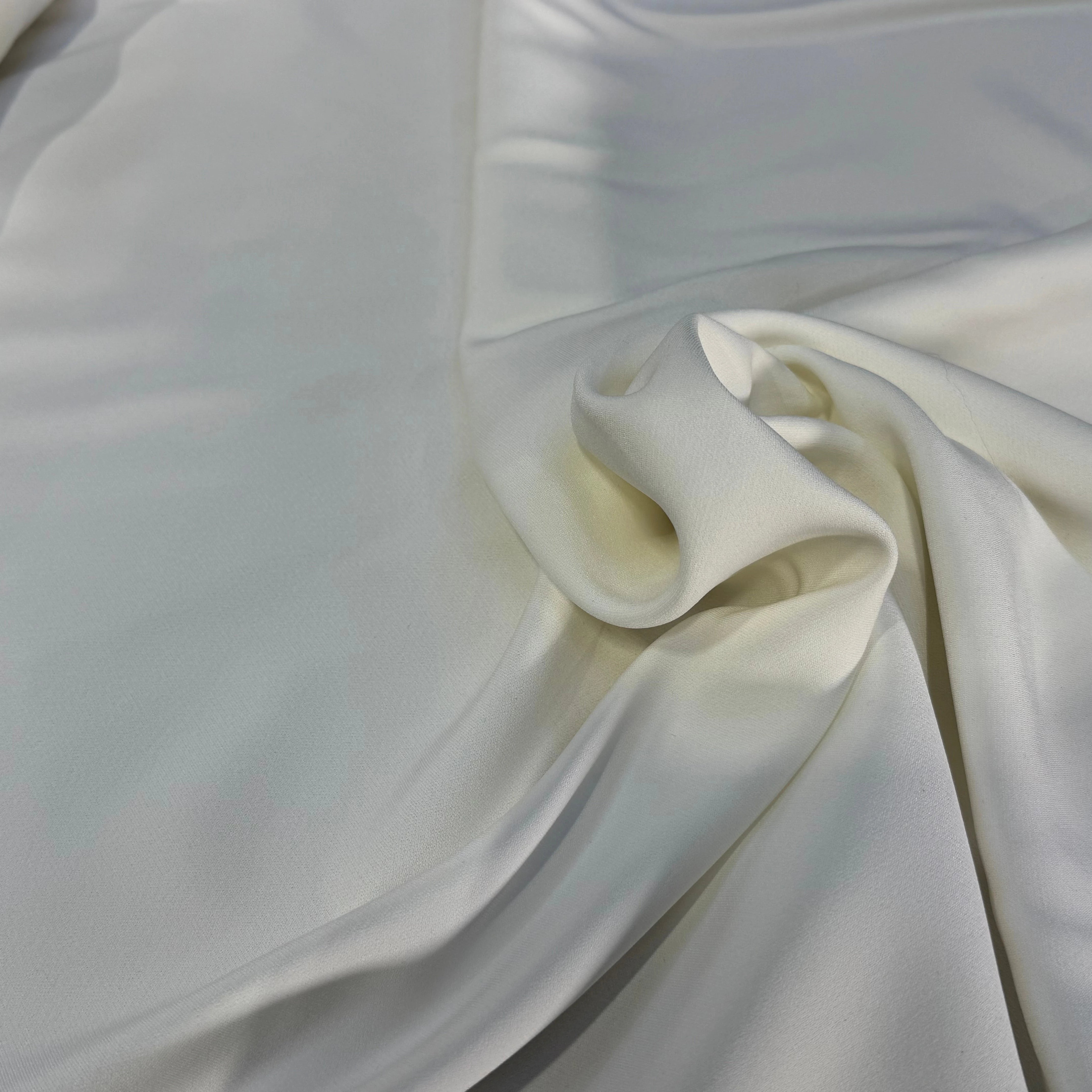 CREPE LOURD JAPONAIS BLANC CASSÉ STRETCH - My Little Coupon