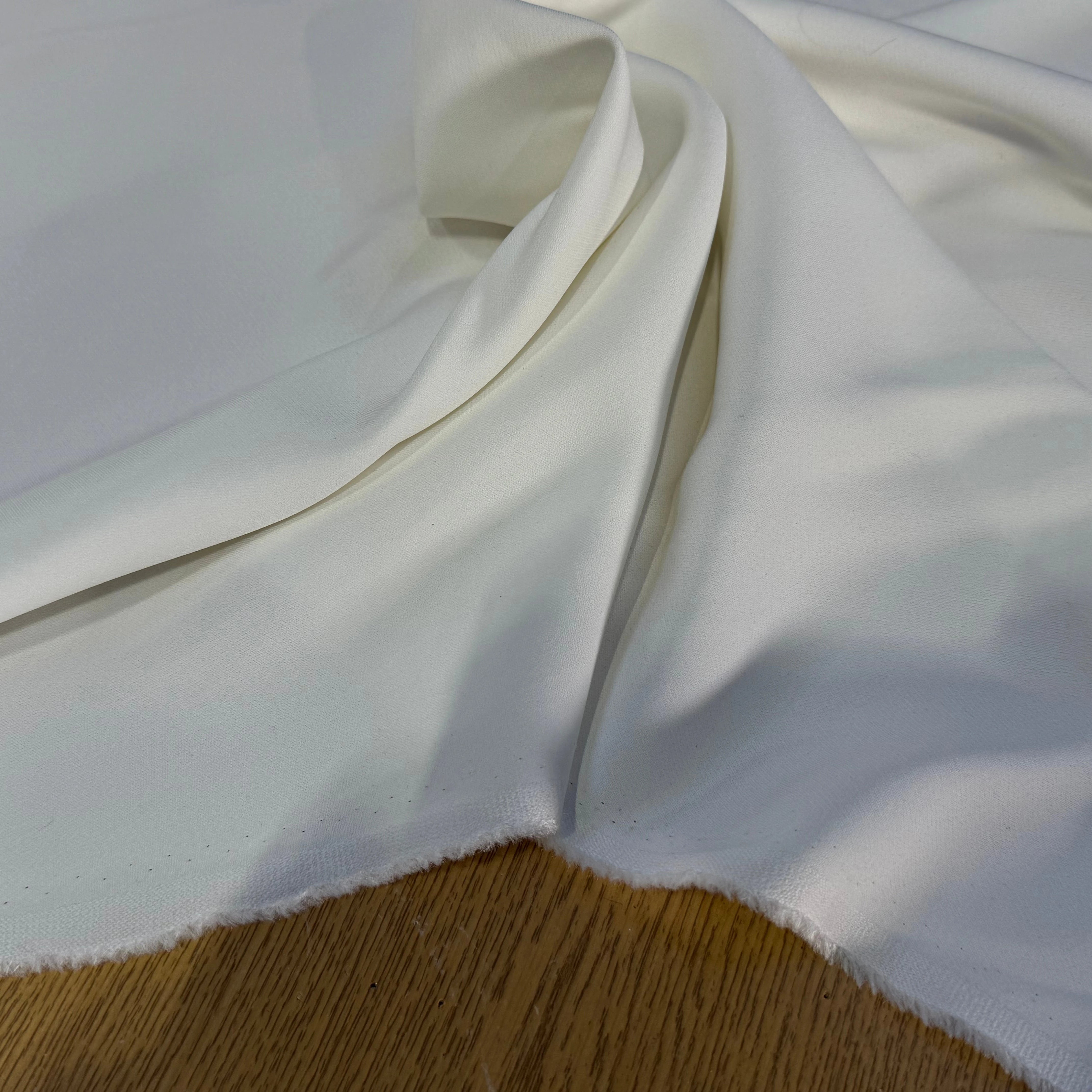 CREPE LOURD JAPONAIS BLANC CASSÉ STRETCH - My Little Coupon