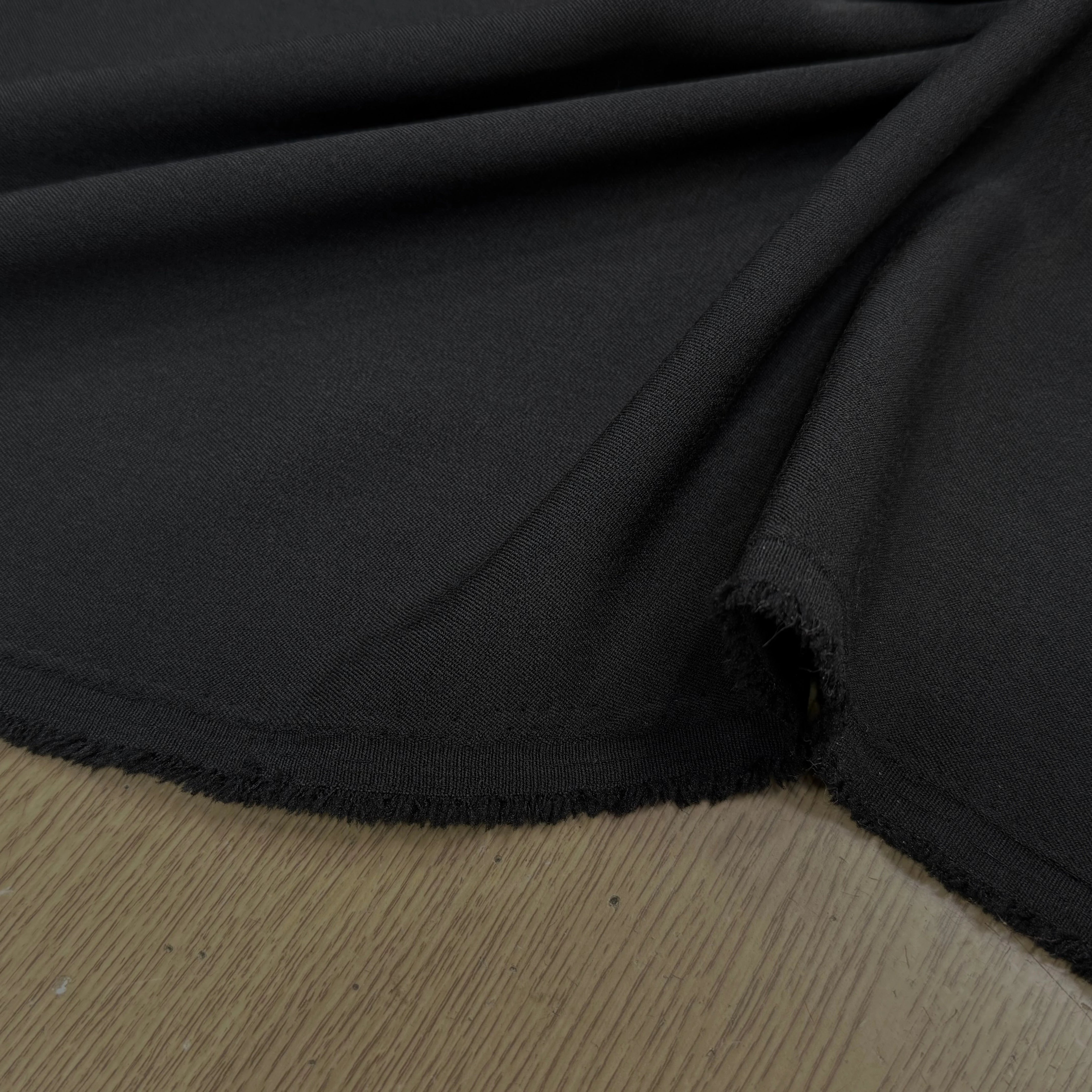 CREPE LOURD LÉGÈREMENT STRETCH NOIR 150CM - My Little Coupon