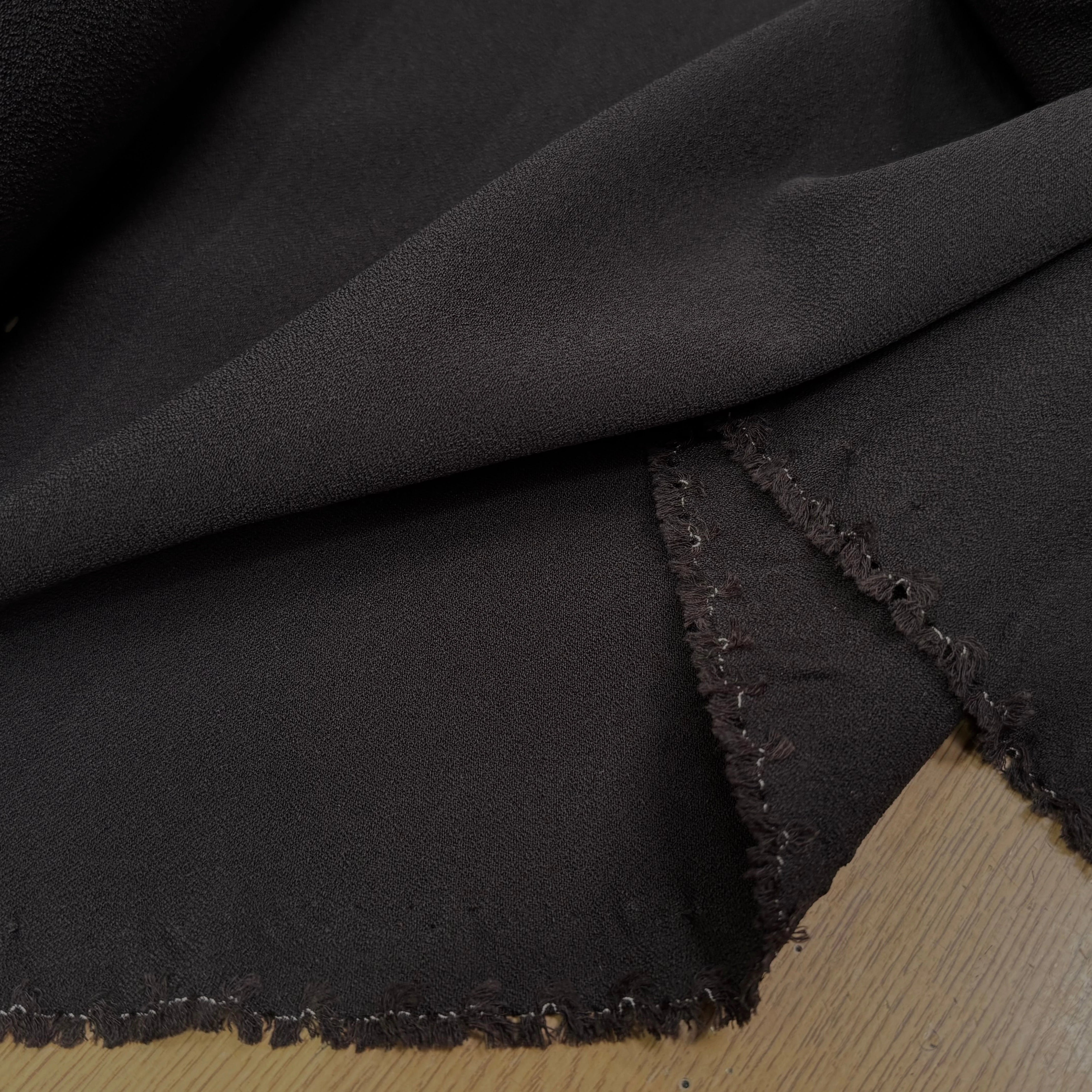 CREPE LOURD MOUSSE POLYVISCOSE STRETCH MARRON SUBLIME - My Little Coupon