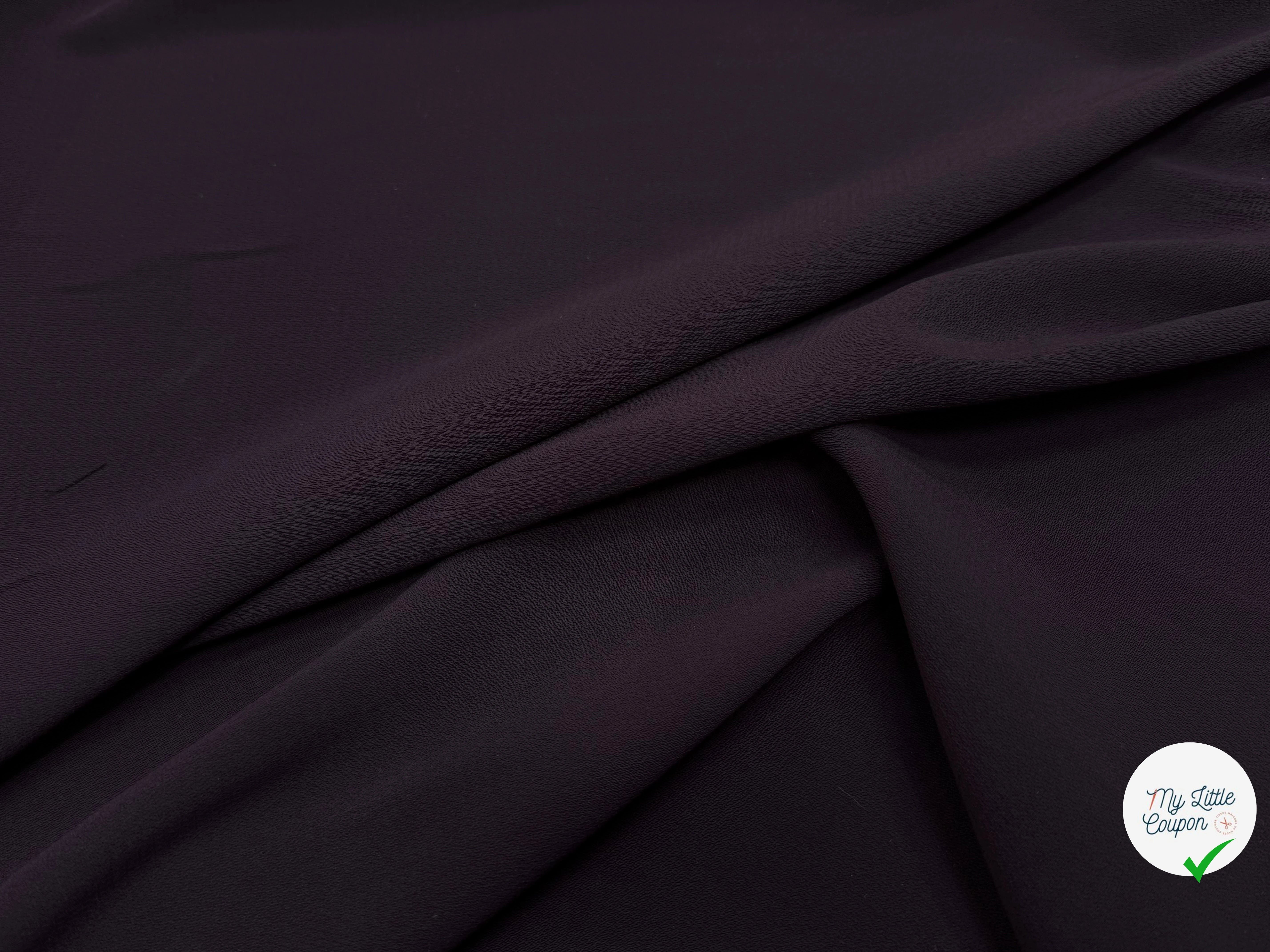 CREPE LOURD PRUNE 140CM - My Little Coupon