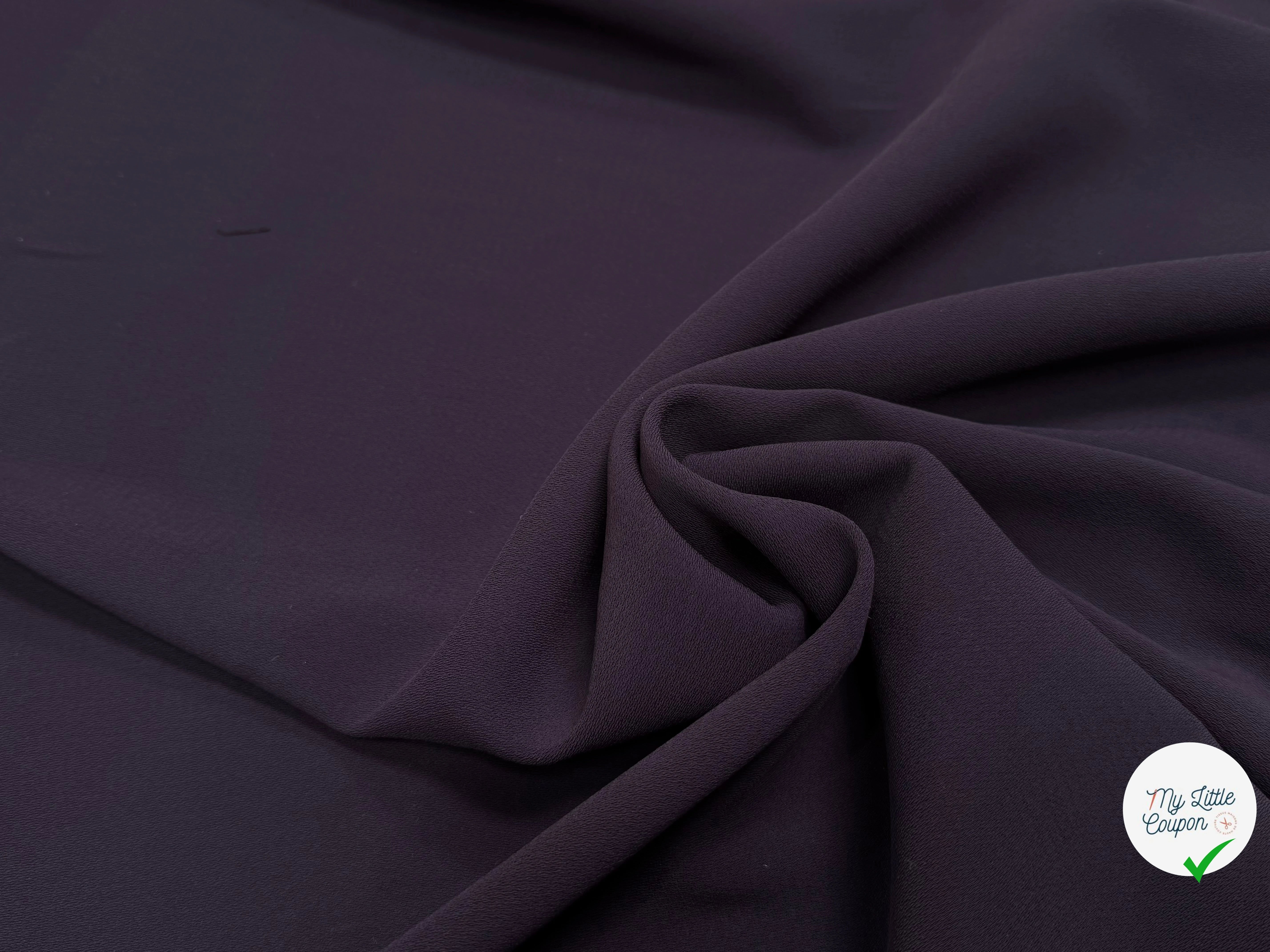 CREPE LOURD PRUNE 140CM - My Little Coupon