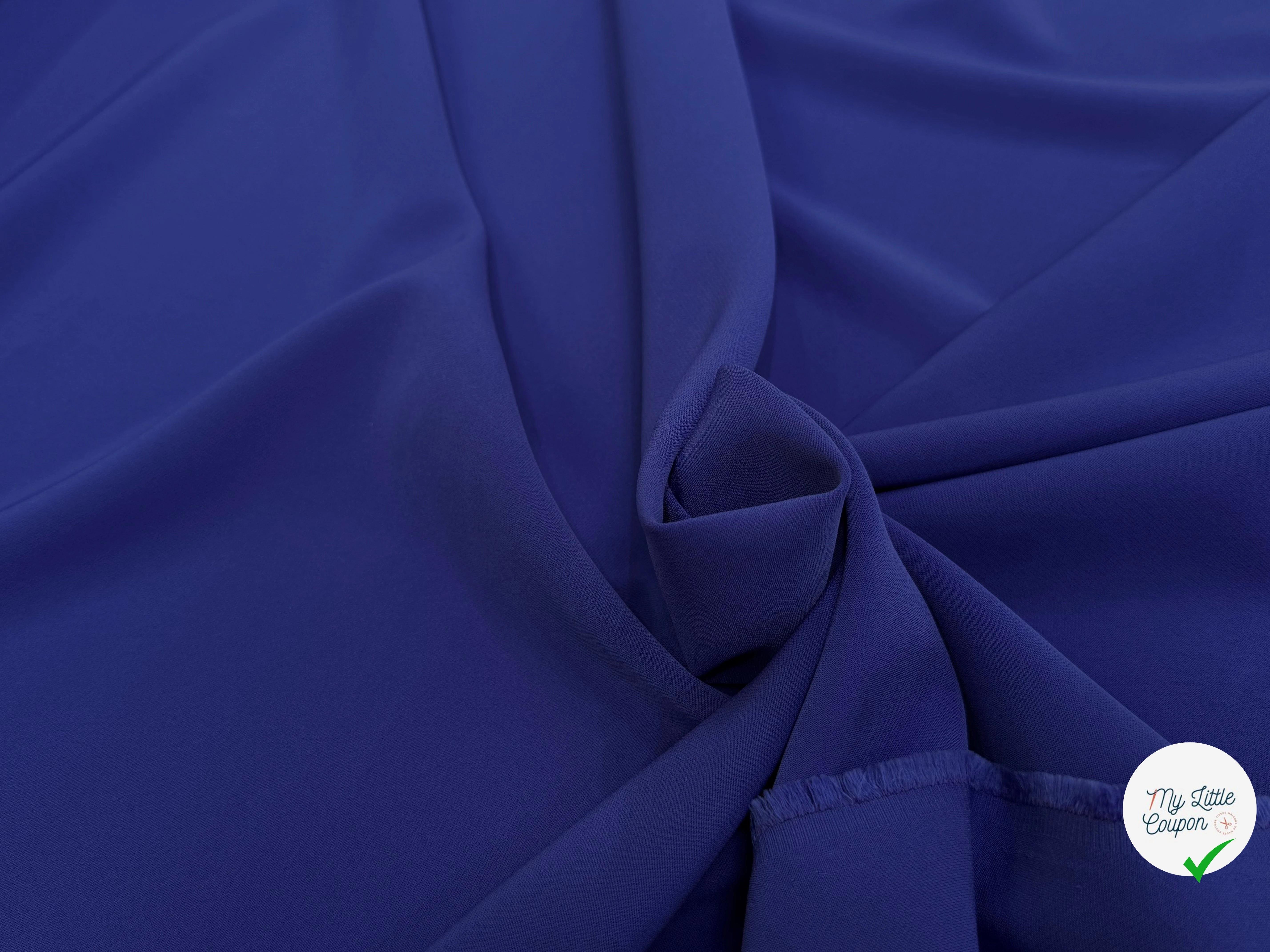 CREPE LOURD STRETCH BLEU SUPER TOMBÉ - My Little Coupon