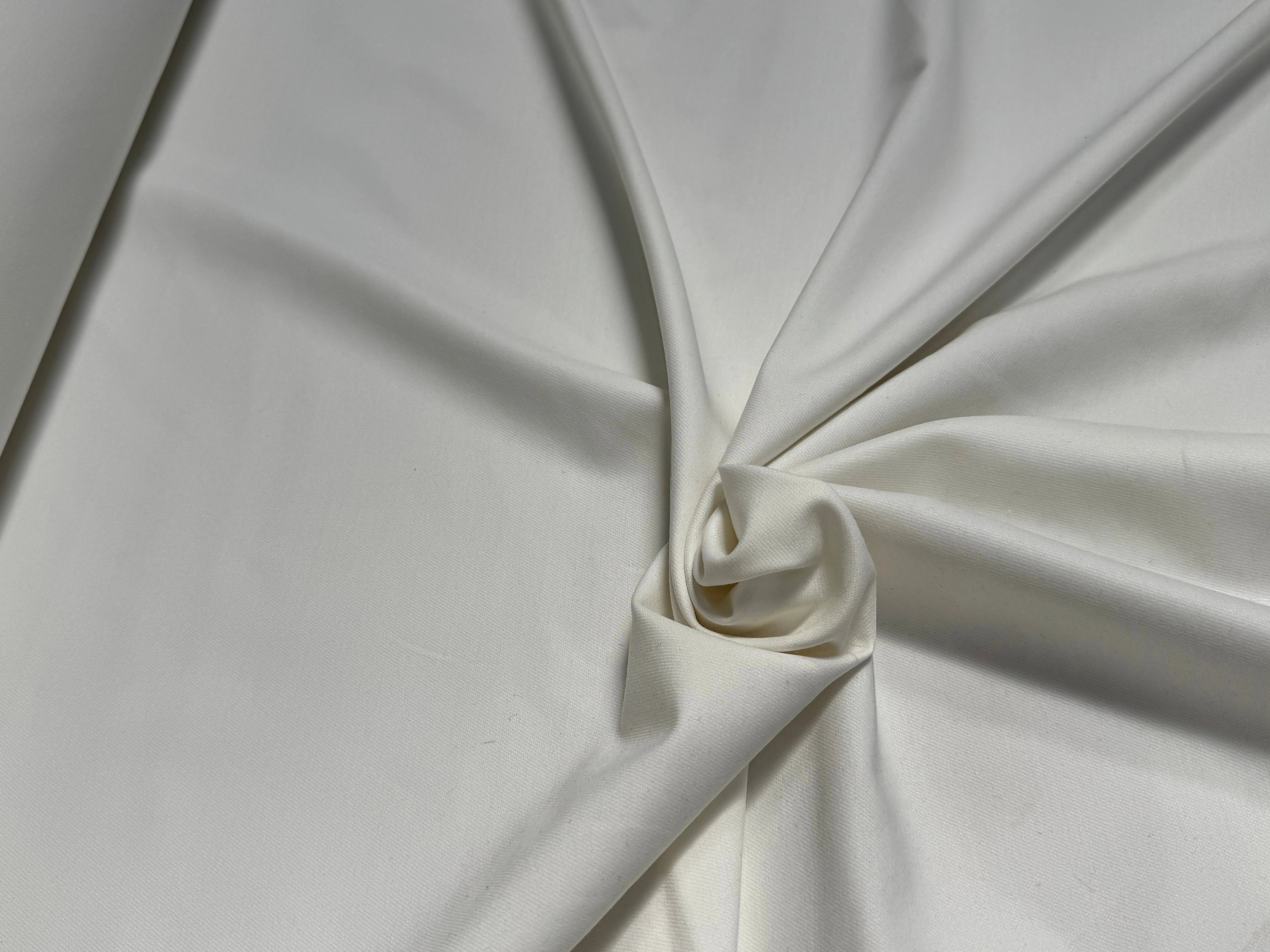CREPE LOURD ULTRA STRETCH BEAU TOUCHER BLANC 18% VISCOSE - My Little Coupon