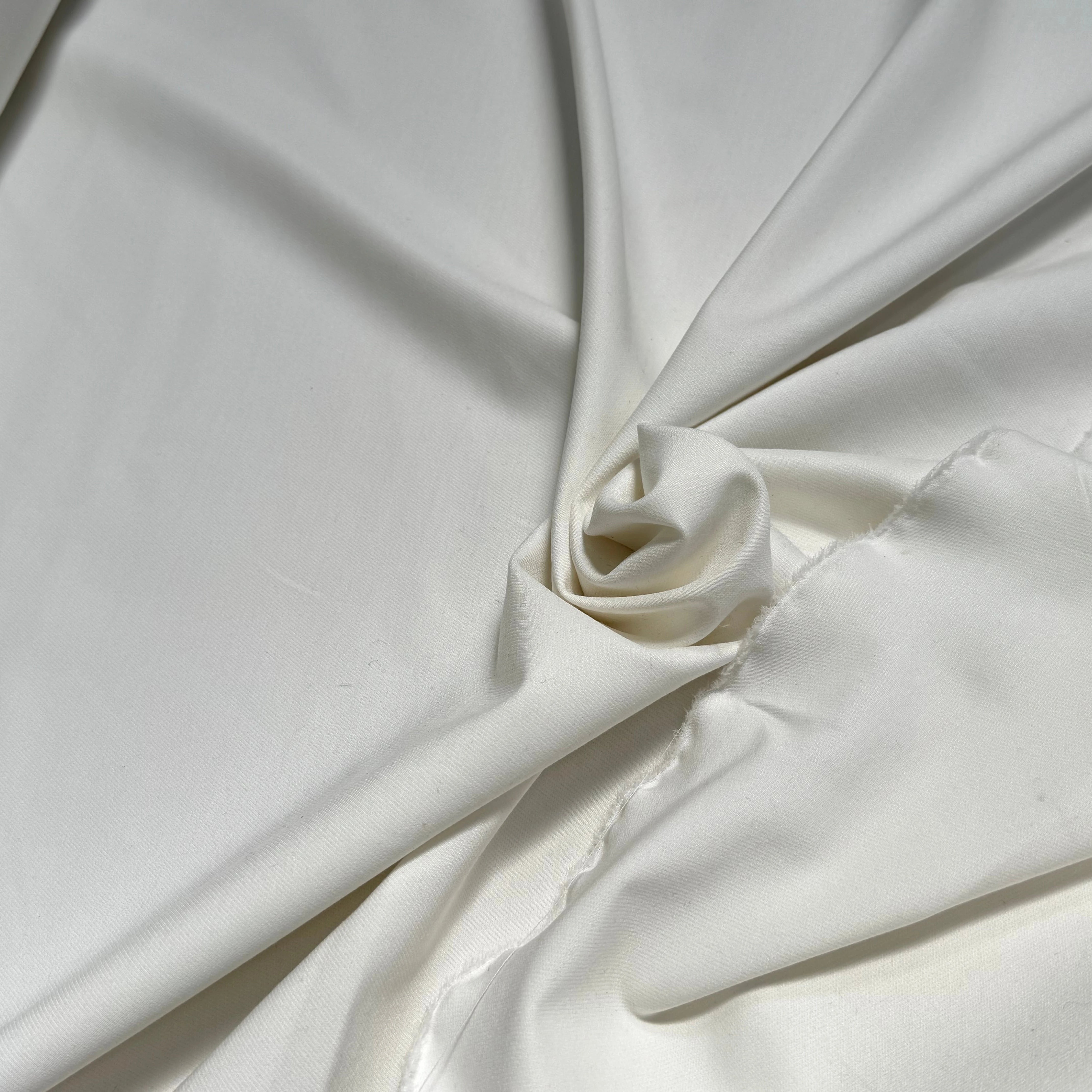 CREPE LOURD ULTRA STRETCH BEAU TOUCHER BLANC 18% VISCOSE - My Little Coupon