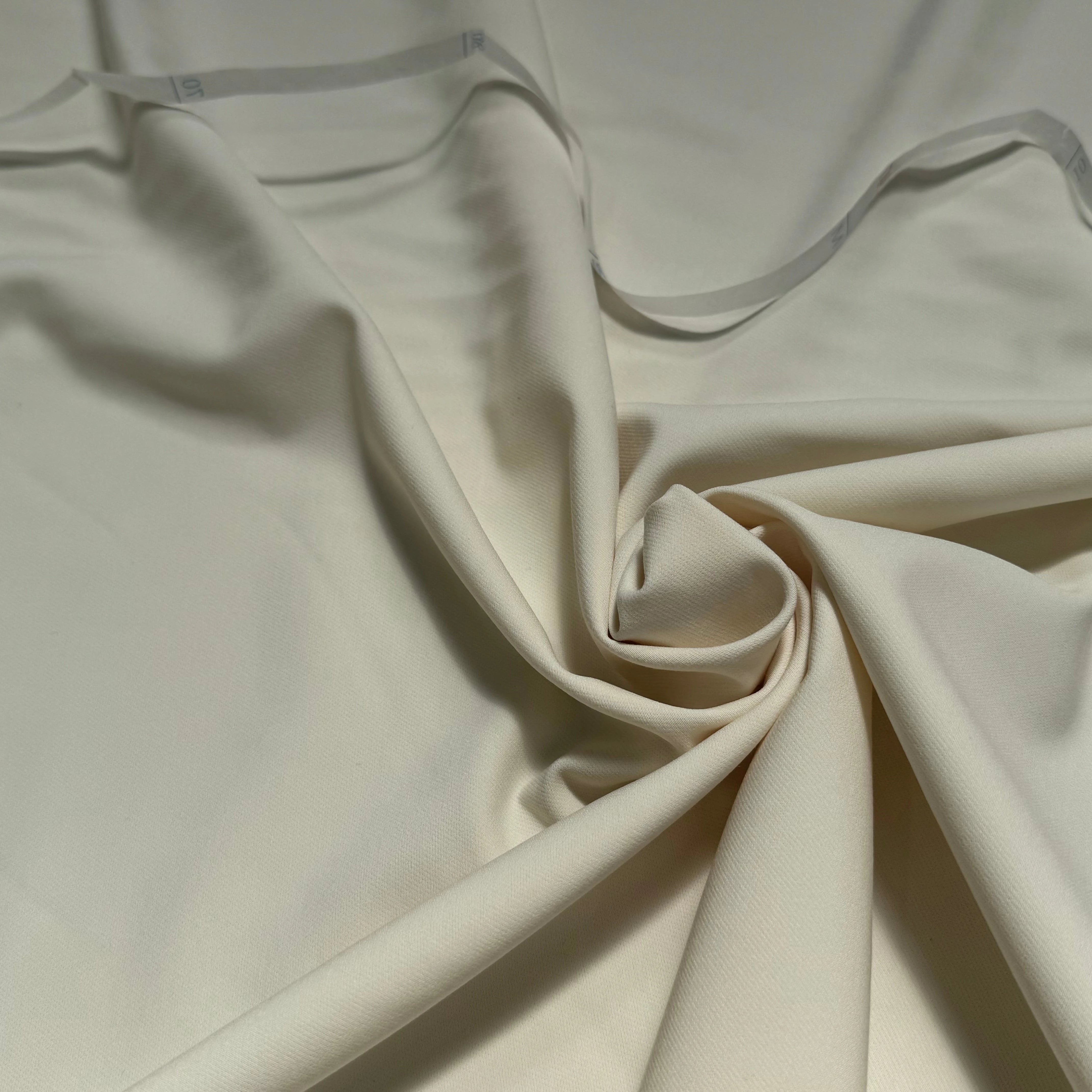 CREPE LOURD ULTRA STRETCH BEAU TOUCHER ÉCRU 18% VISCOSE - My Little Coupon