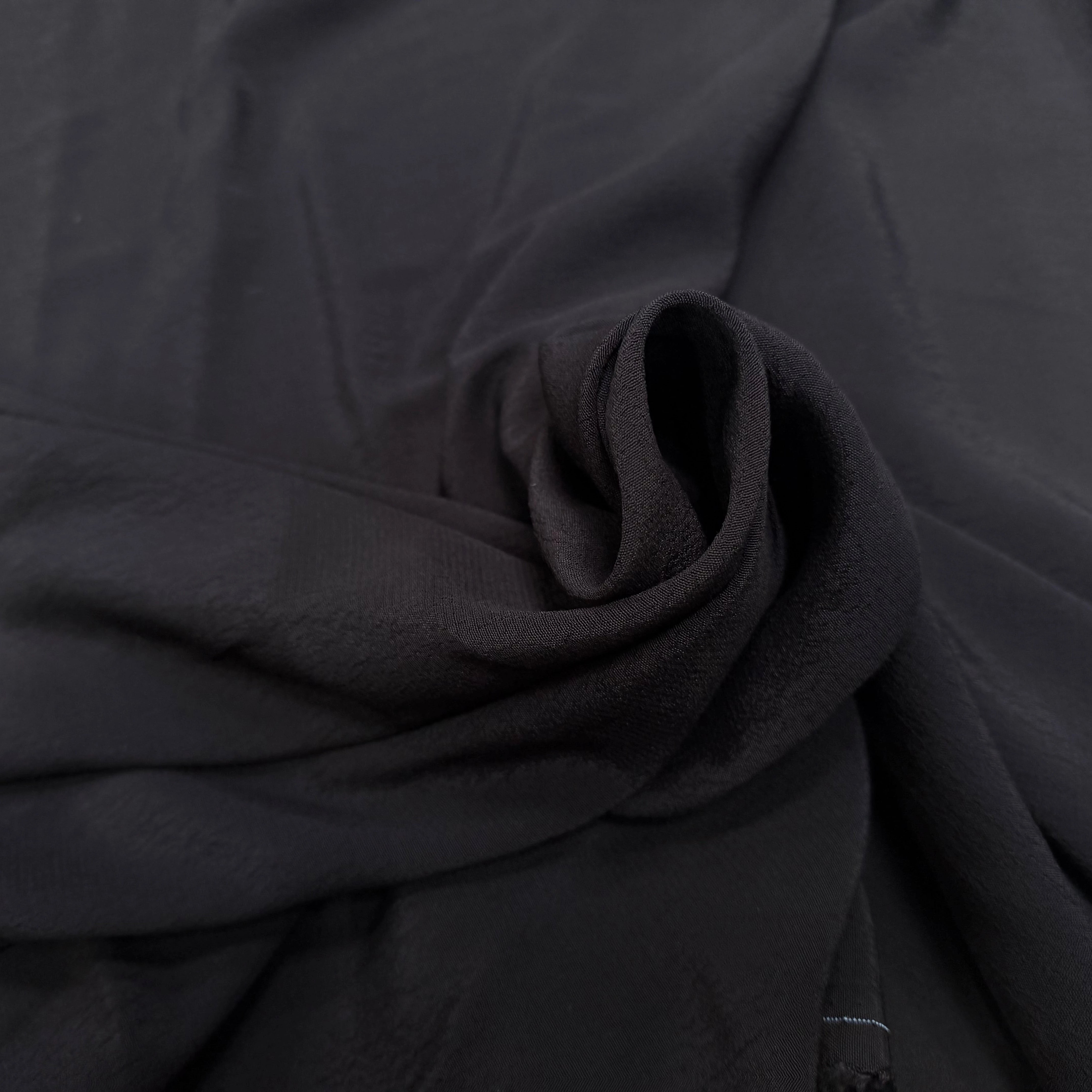 CRÊPE MAROCAIN 100% VISCOSE NOIR - My Little Coupon